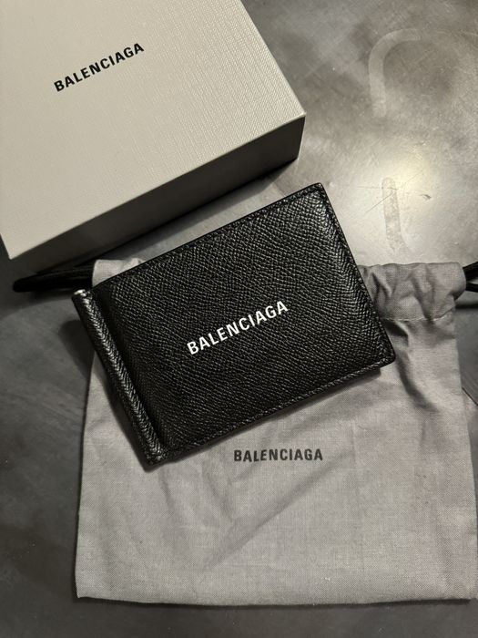 balenciaga money clip wallet