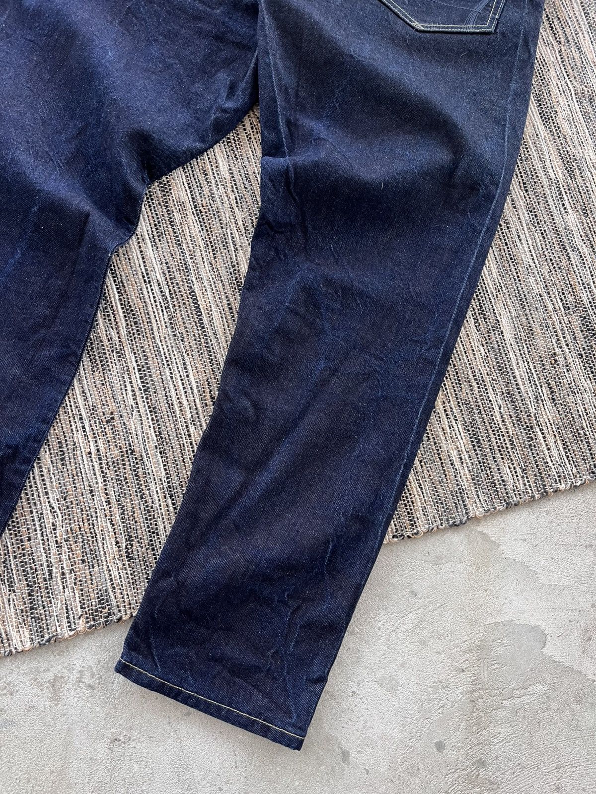 Allsaints Vintage AllSaints Jack Navy luxury Slim Selvedge Denim Jeans Size US 32 / EU 48 - 11 Thumbnail