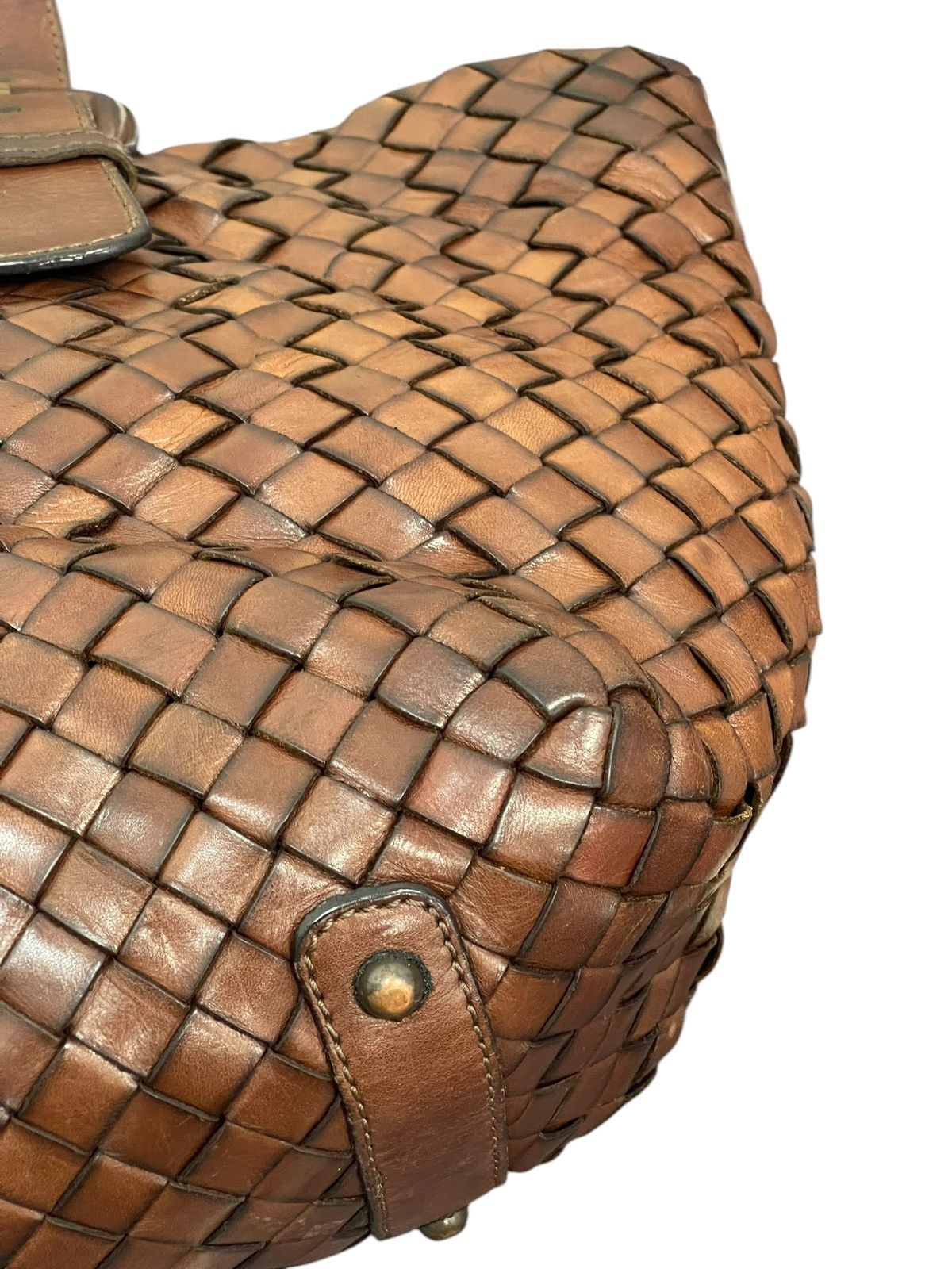 Genuine Leather Full Leather Patina Woven Sazaby Japan Tote Bag 1🟩6 Size ONE SIZE - 17 Thumbnail
