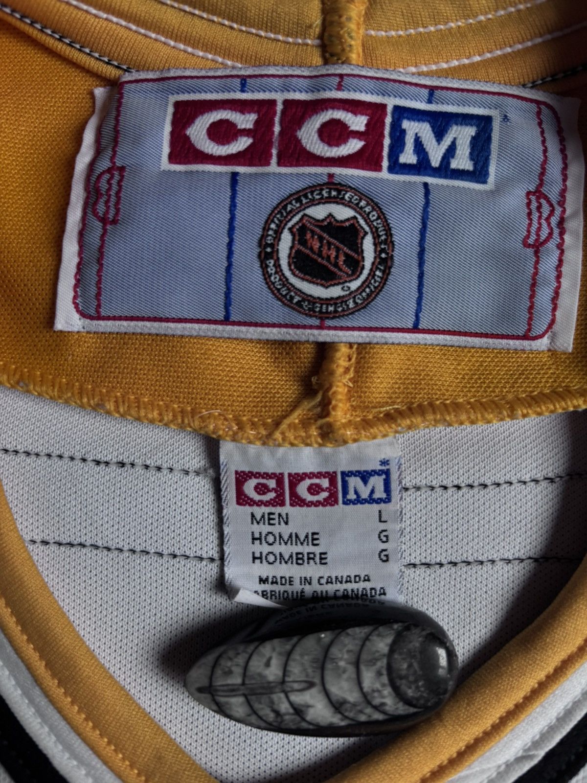 Ccm Vintage 90s CCM Pittsburgh Penguins "Robopen" NHL Jersey Size US M / EU 48-50 / 2 - 4 Thumbnail