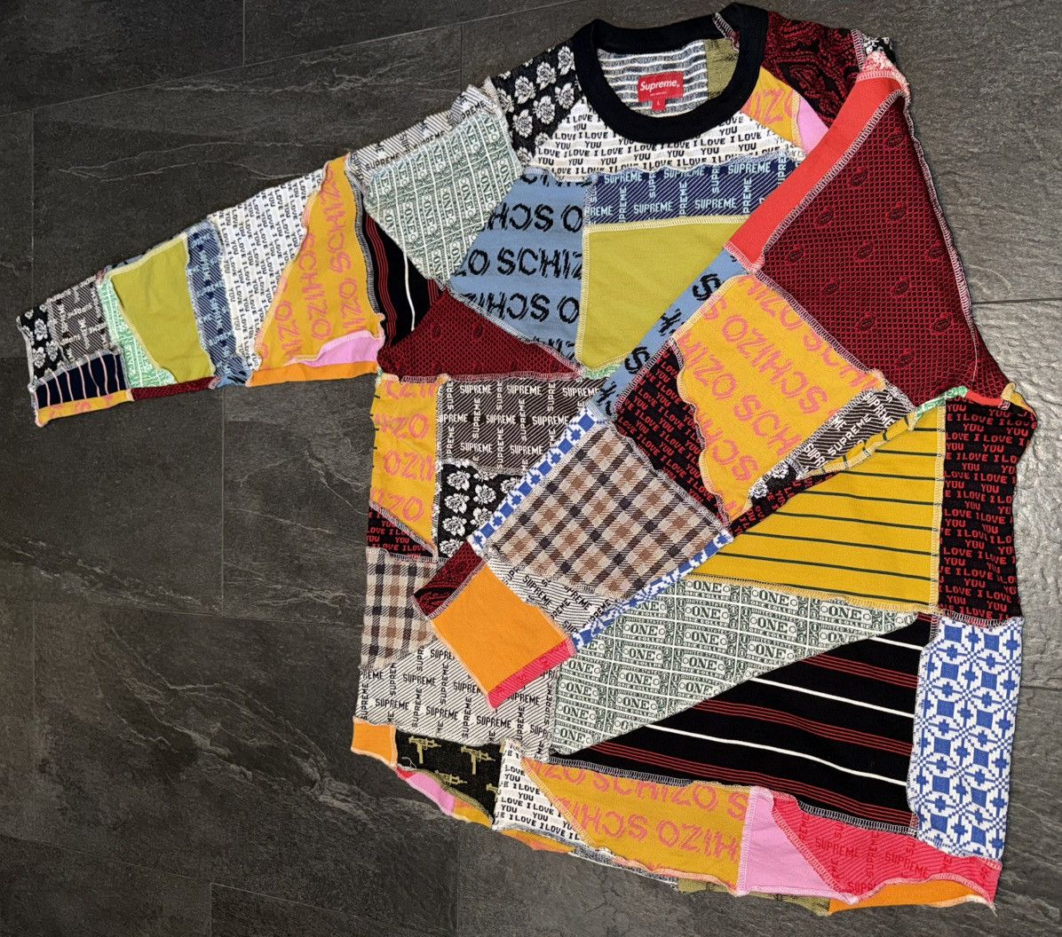 Supreme Supreme Patchwork Jacquard L/S Top Size US L / EU 52-54 / 3 - 3 Thumbnail