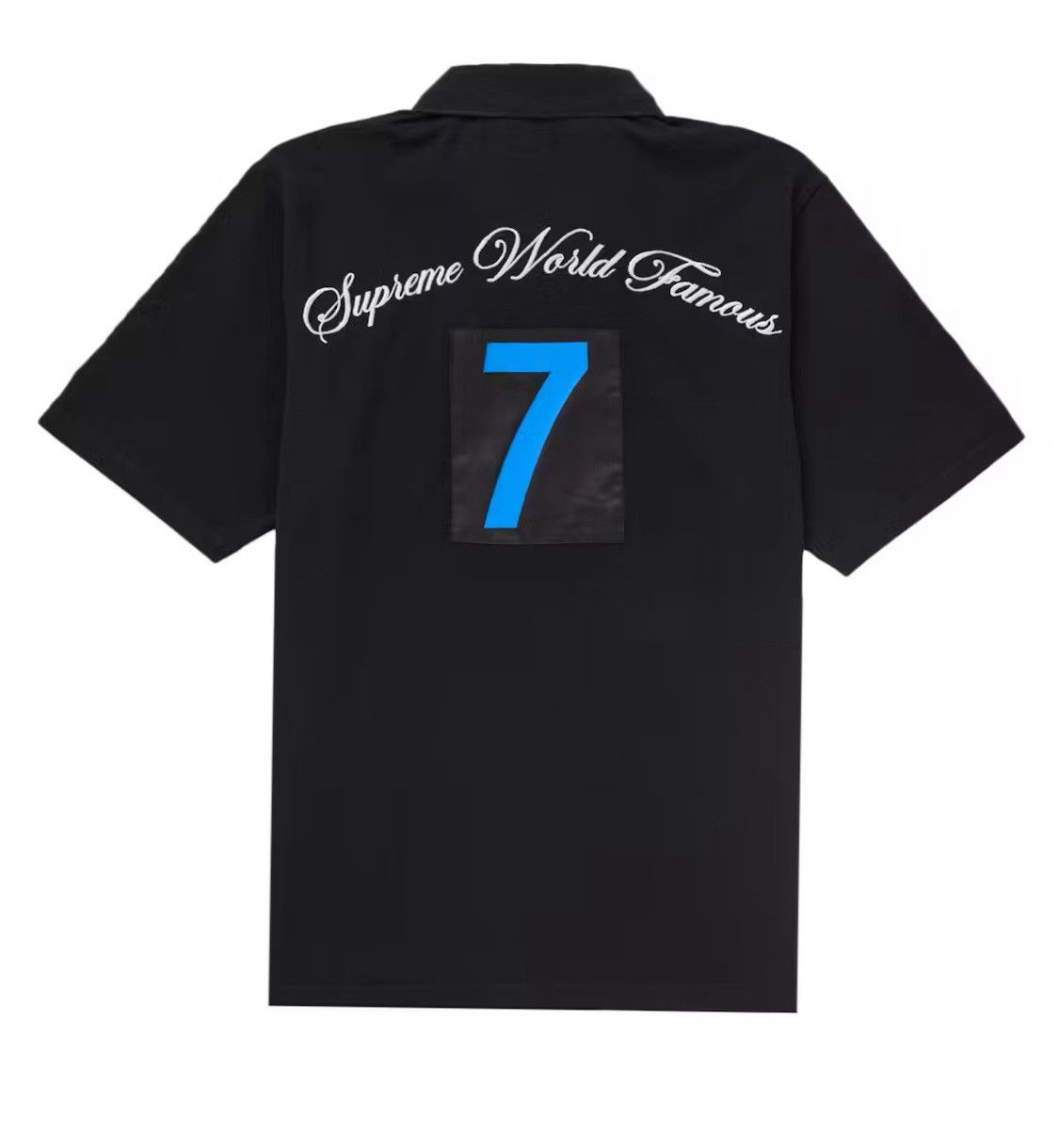 Supreme Supreme Cursive Polo Black Size US XL / EU 56 / 4 - 4 Thumbnail