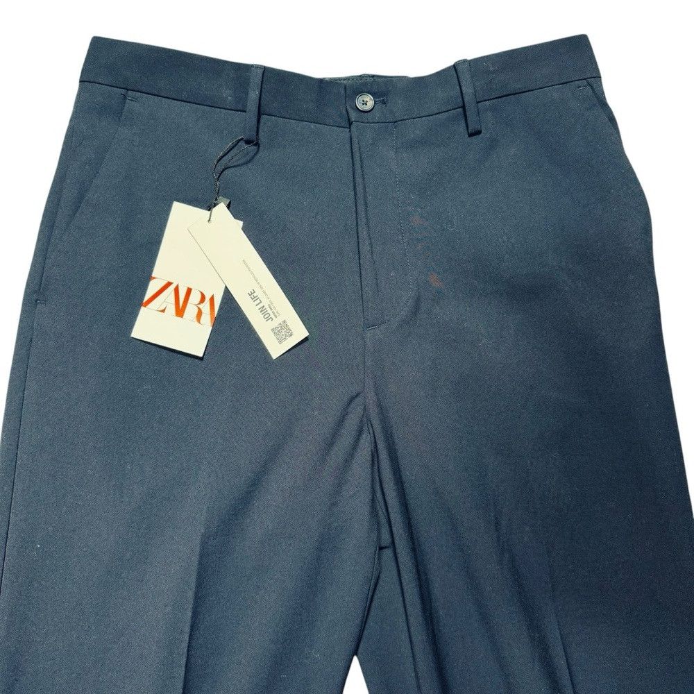 Zara NWT New Zara Stretch Navy Pants Size 31 Size US 31 - 3 Thumbnail