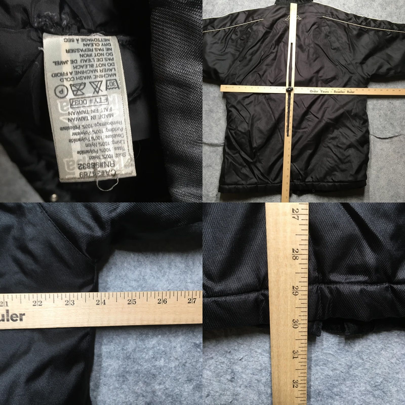 Kappa VINTAGE Kappa Track Jacket Mens M Black Nylon Puffer Logo Tape 90s Coat Sanctioned Zip Front Size US M / EU 48-50 / 2 - 9 Thumbnail