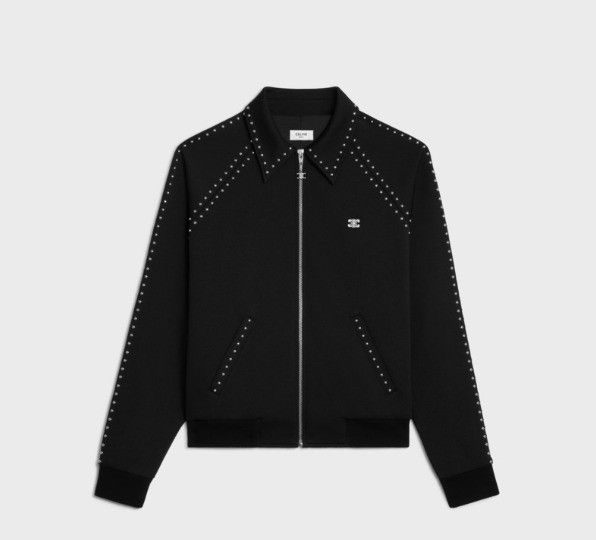Celine o1bcso1str0126 2Y44H121O Double-faced Plain Studded Jacket Size US XL / EU 56 / 4 - 1 Thumbnail