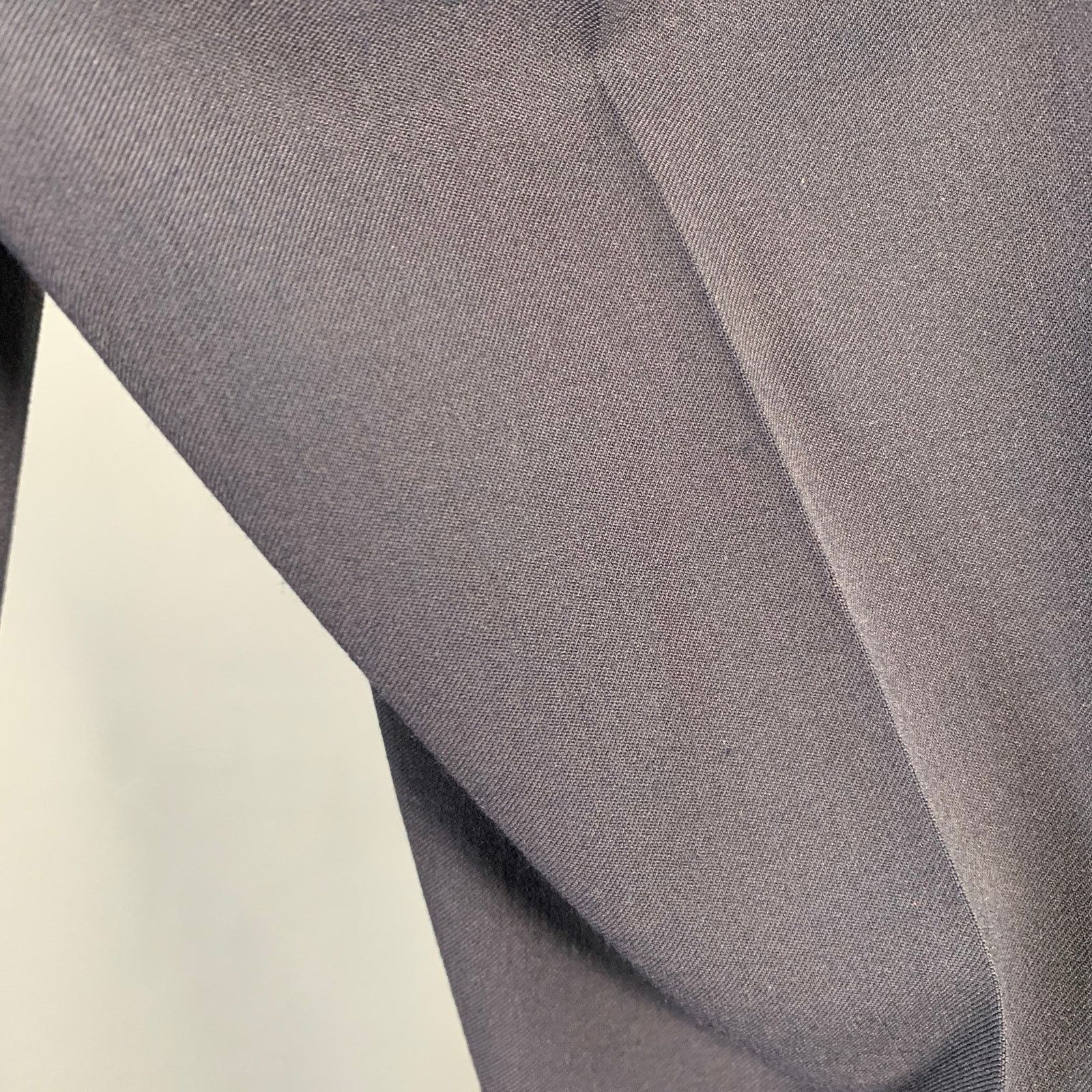 3.1 Phillip Lim 3.1 PHILLIP LIM Navy Twill Viscose Contrast Trim Dress Pants Size 34R - 4 Thumbnail