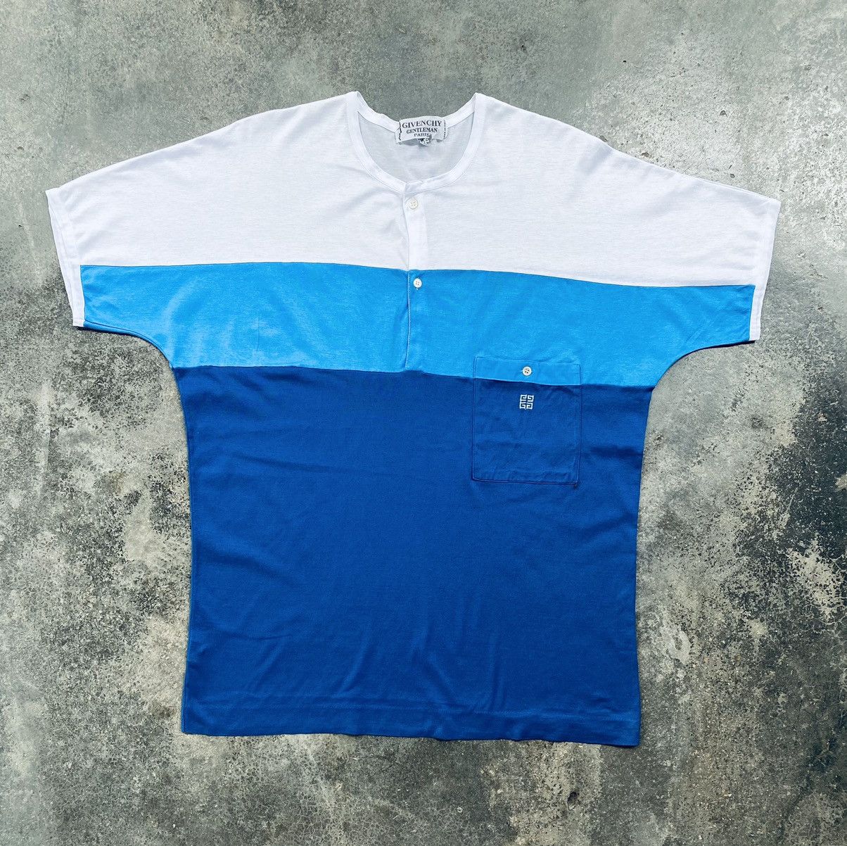 Givenchy Vintage 70s Givenchy Gentleman Paris Henley Tees Size US L / EU 52-54 / 3 - 1 Thumbnail