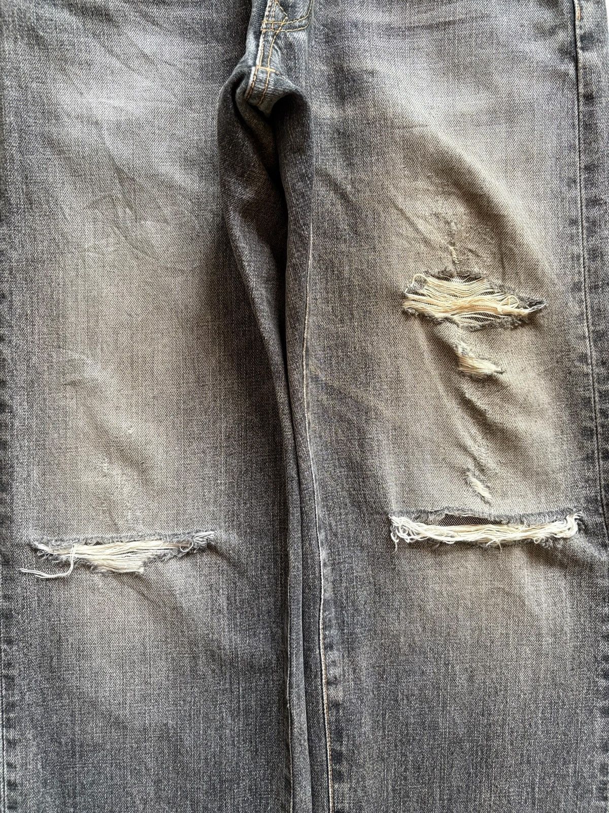 Edwin × Japanese Brand × Kapital Exclusive Vintage Edwin Mud Wash Distressed Rip Baggy Jean Size US 30 / EU 46 - 5 Thumbnail