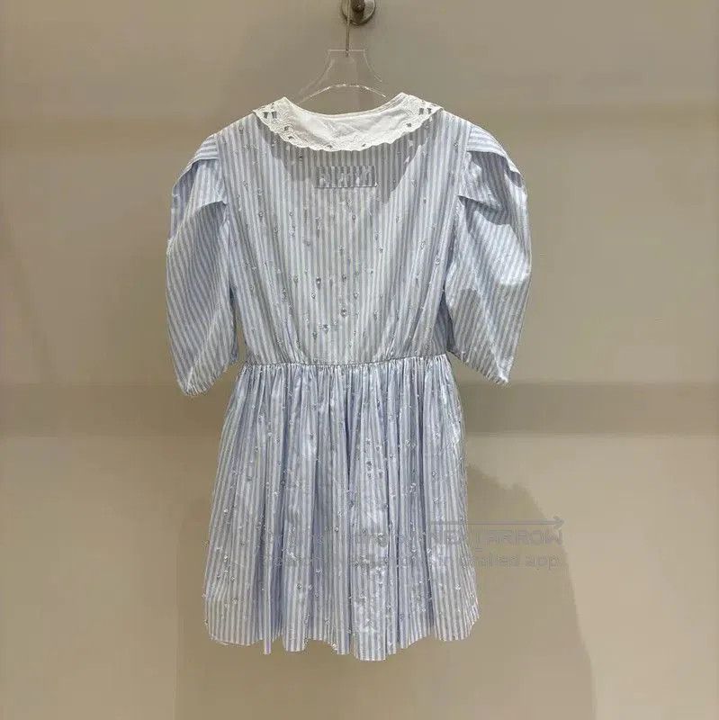 Miu Miu Miu Miu Summer Light Blue Mid-Length Dress . Size M / US 6-8 / IT 42-44 - 1 Thumbnail