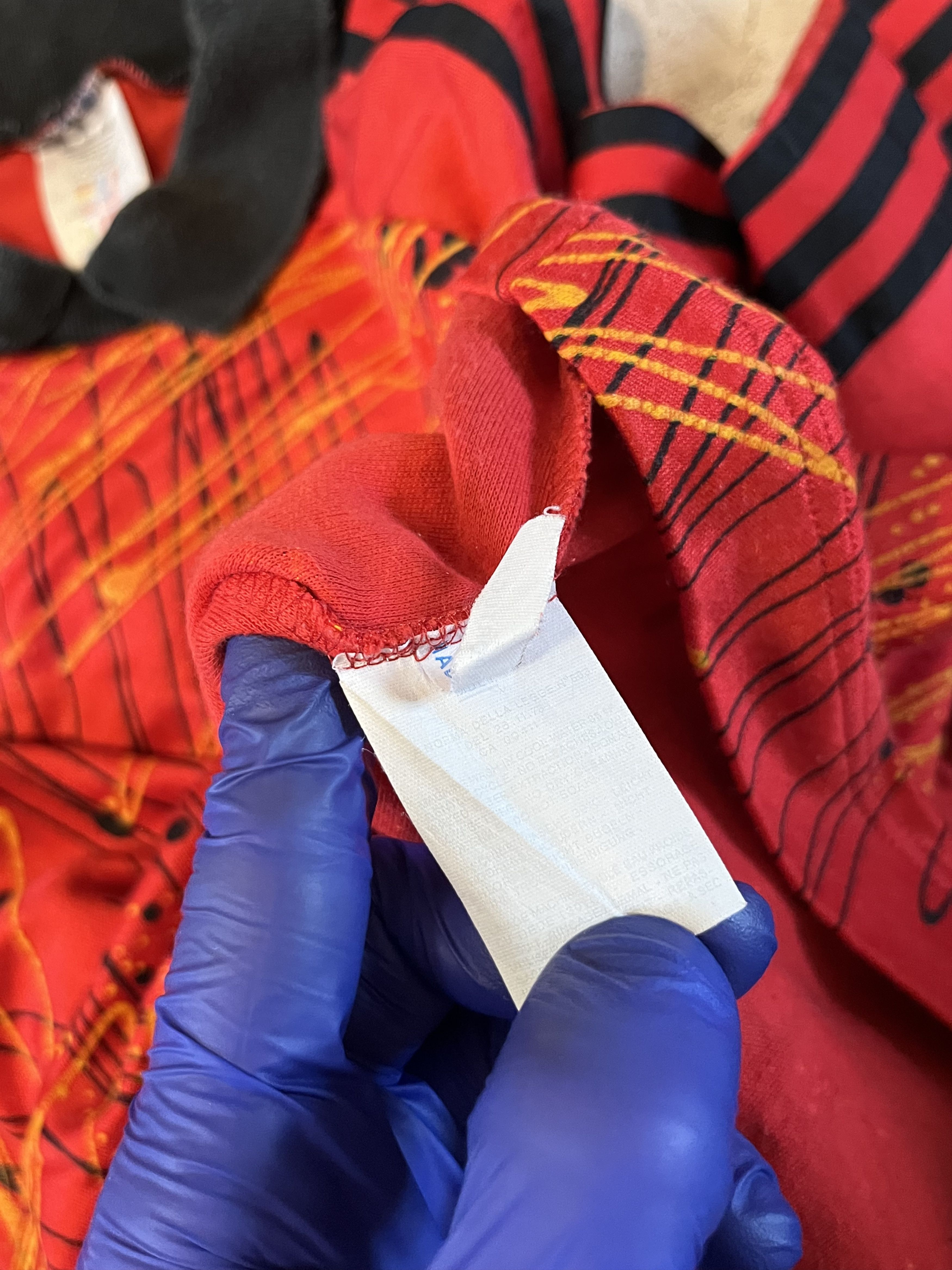 Vintage 1990 Adidas Goalkeeper Jersey Red Paint Splatter Padded Size US L / EU 52-54 / 3 - 9 Thumbnail