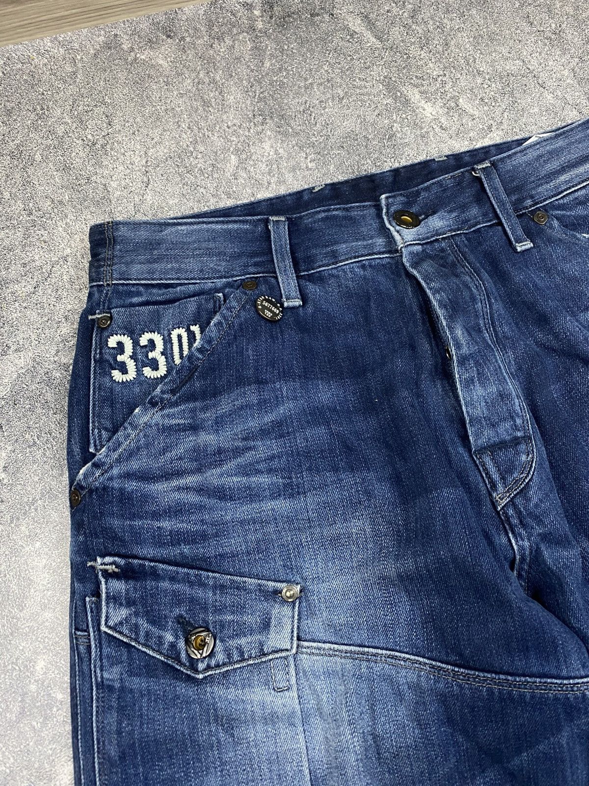 G-Star × Japanese Brand × Vintage Vintage G-Star Raw Japanese Distressed Cargo Pants Y2 Size US 33 - 6 Thumbnail