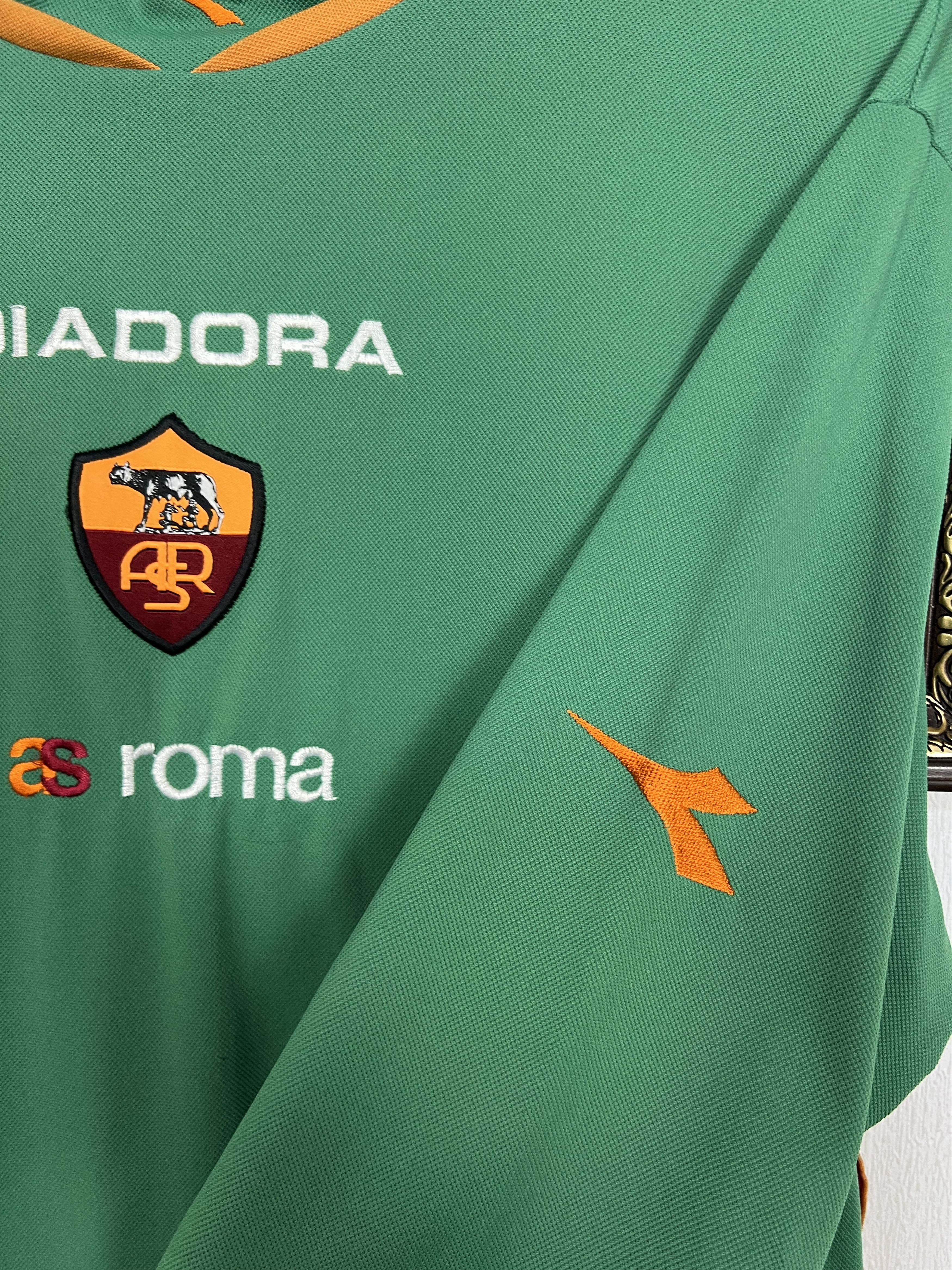 Diadora Vintage Diadora AS Roma Football Train Sweatshirt Soccer Size US XXL / EU 58 / 5 - 4 Thumbnail