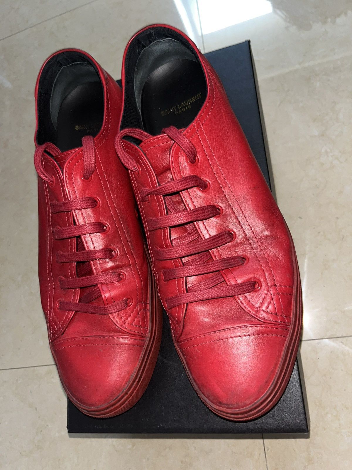 Saint Laurent Paris Great Sneakers by Saint Laurent Size US 13 / EU 46 - 2 Thumbnail