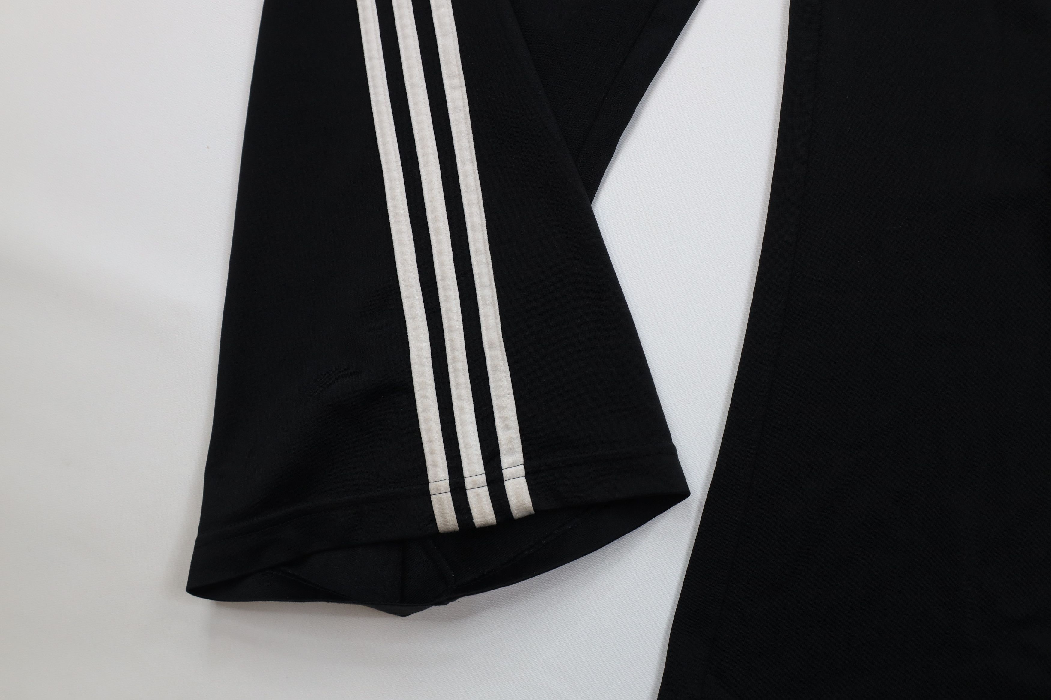 Adidas Vintage Y2K Adidas Striped Wide Leg Sweatpants Pants Black Size US 34 / EU 50 - 5 Thumbnail