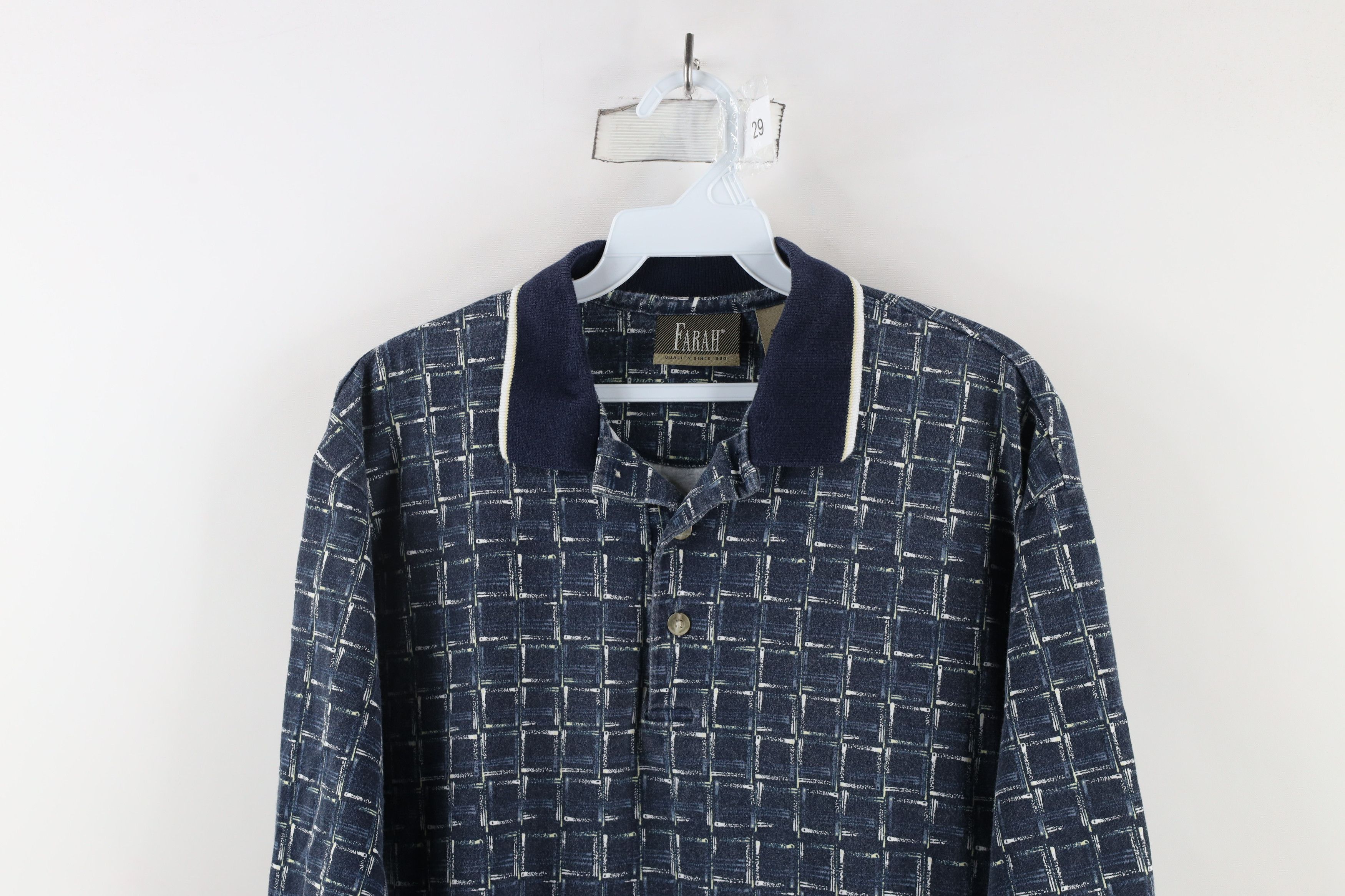 Vintage Vintage 90s Streetwear Checkered Collared Golf Polo Shirt Size US M / EU 48-50 / 2 - 2 Thumbnail