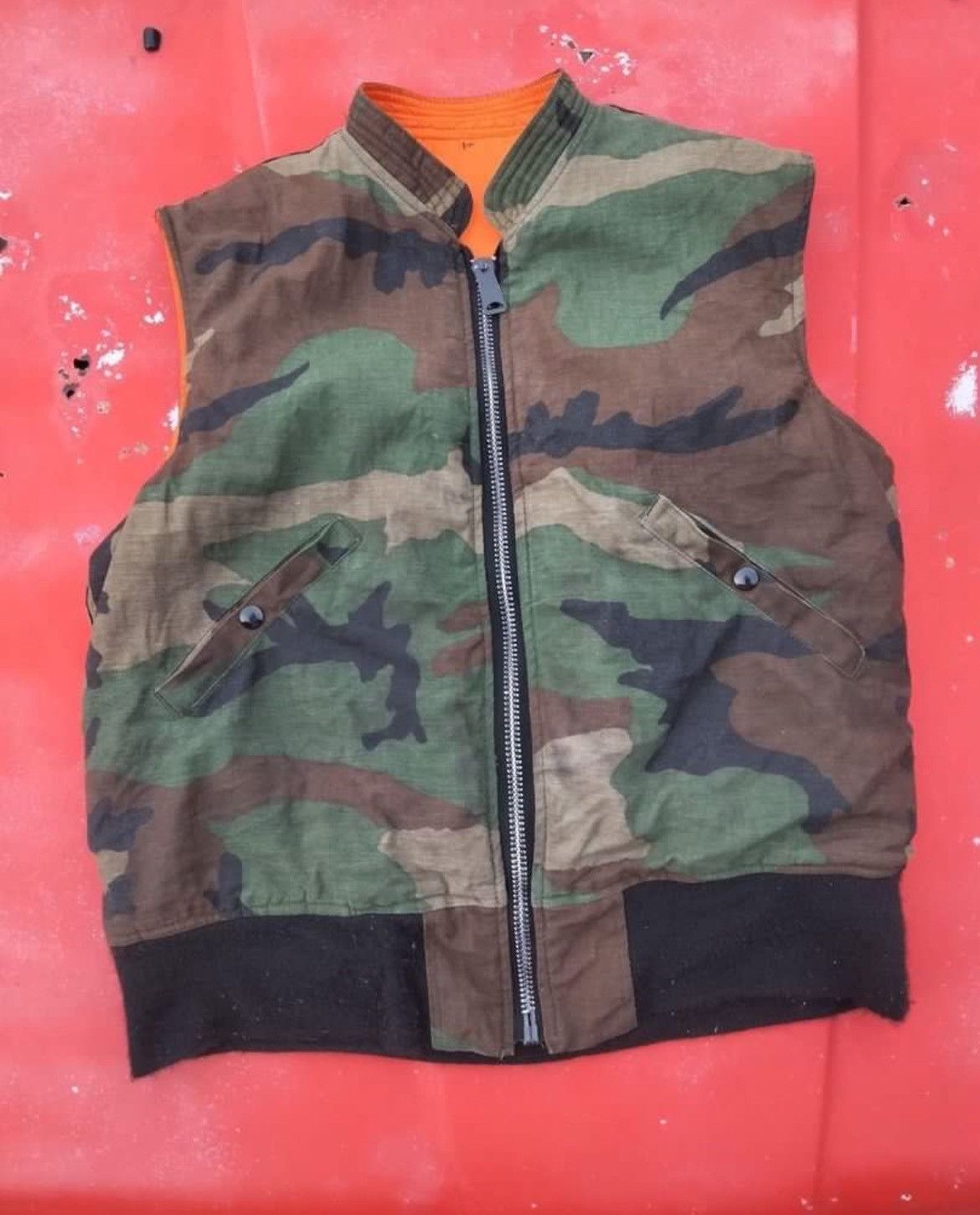 Other Vintage Vest Flyers US Army camou Alpha industries Size US M / EU 48-50 / 2 - 2 Thumbnail