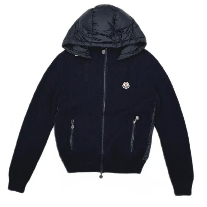 Moncler Moncler Small Logo Knit Spliced Jacket Size US L / EU 52-54 / 3 - 1 Thumbnail