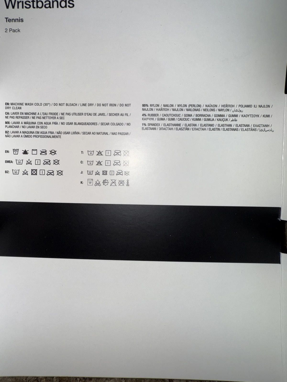 Nike Nike Tennis Premier Double Wide Wristband Size ONE SIZE - 8 Thumbnail
