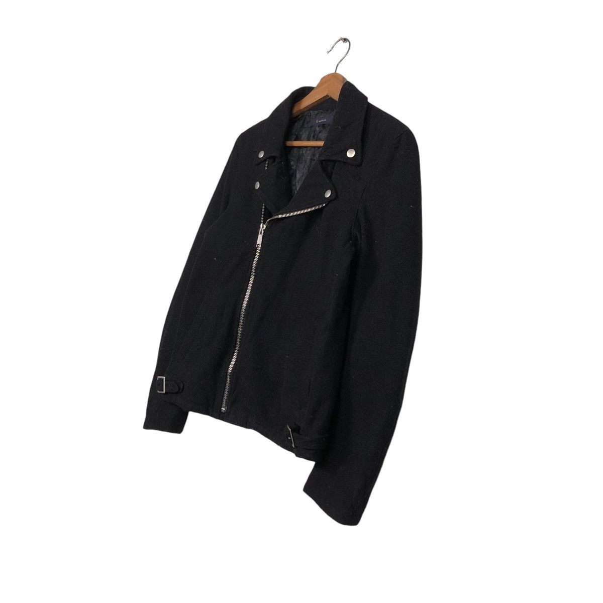 Hysteric Glamour 🔥VINTAGE WOOL CROPPED BIKER JACKET RAGEBLUE DOUBLE COLLAR Size US M / EU 48-50 / 2 - 4 Thumbnail