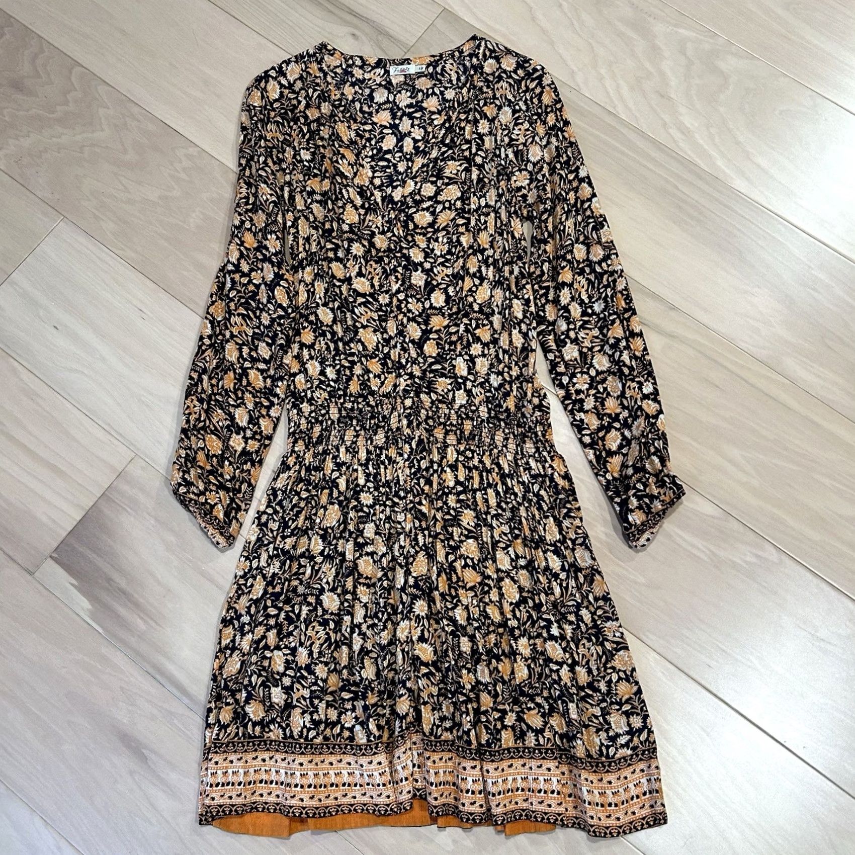 Faherty Faherty Montara Dress - Wanderlust Floral Blue Orange Womens S Mini Size S / US 4 / IT 40 - 2 Thumbnail