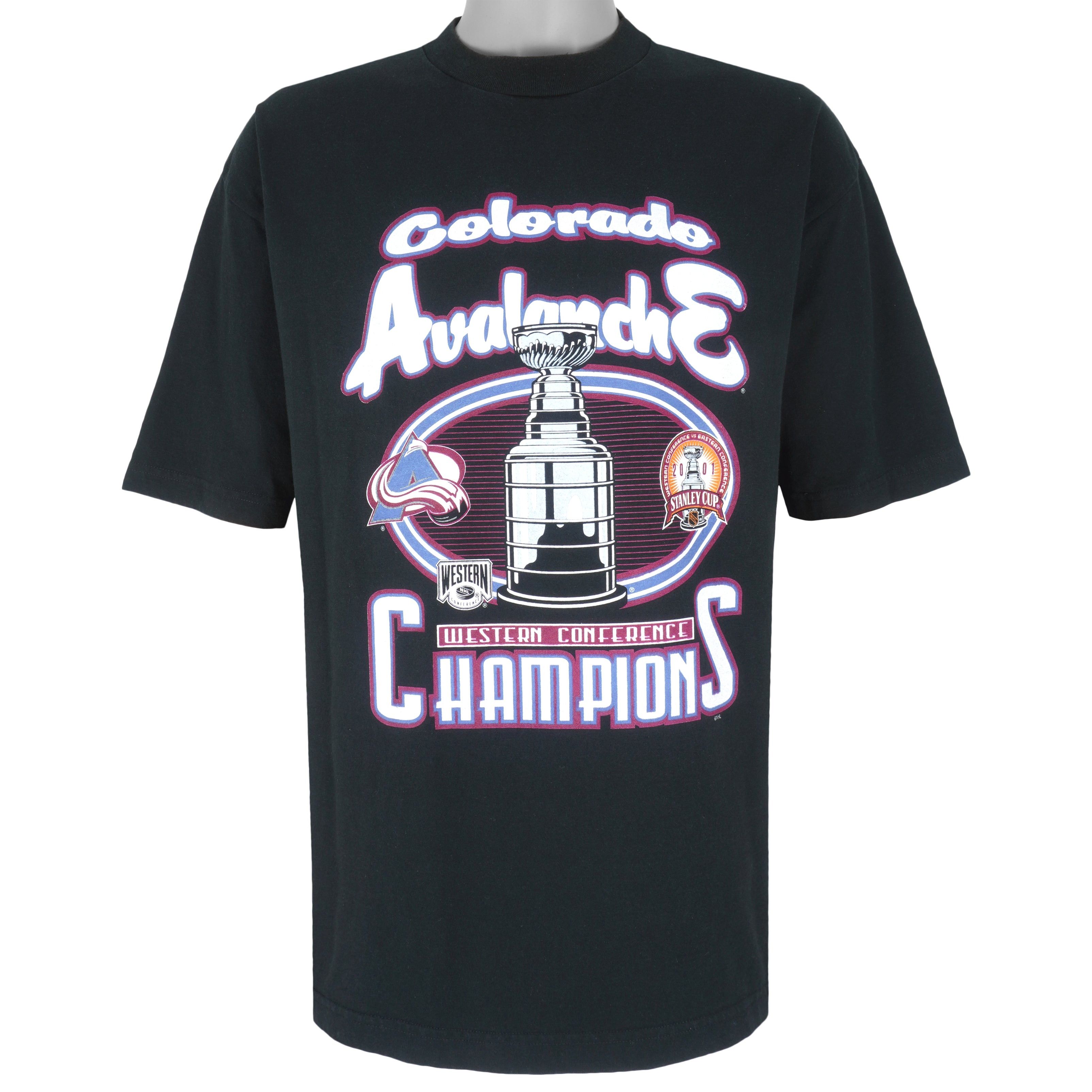 NHL (True Fan) - Colorado Avalanche Stanley Cup T-Shirt 2001 Size US XL / EU 56 / 4 - 1 Thumbnail