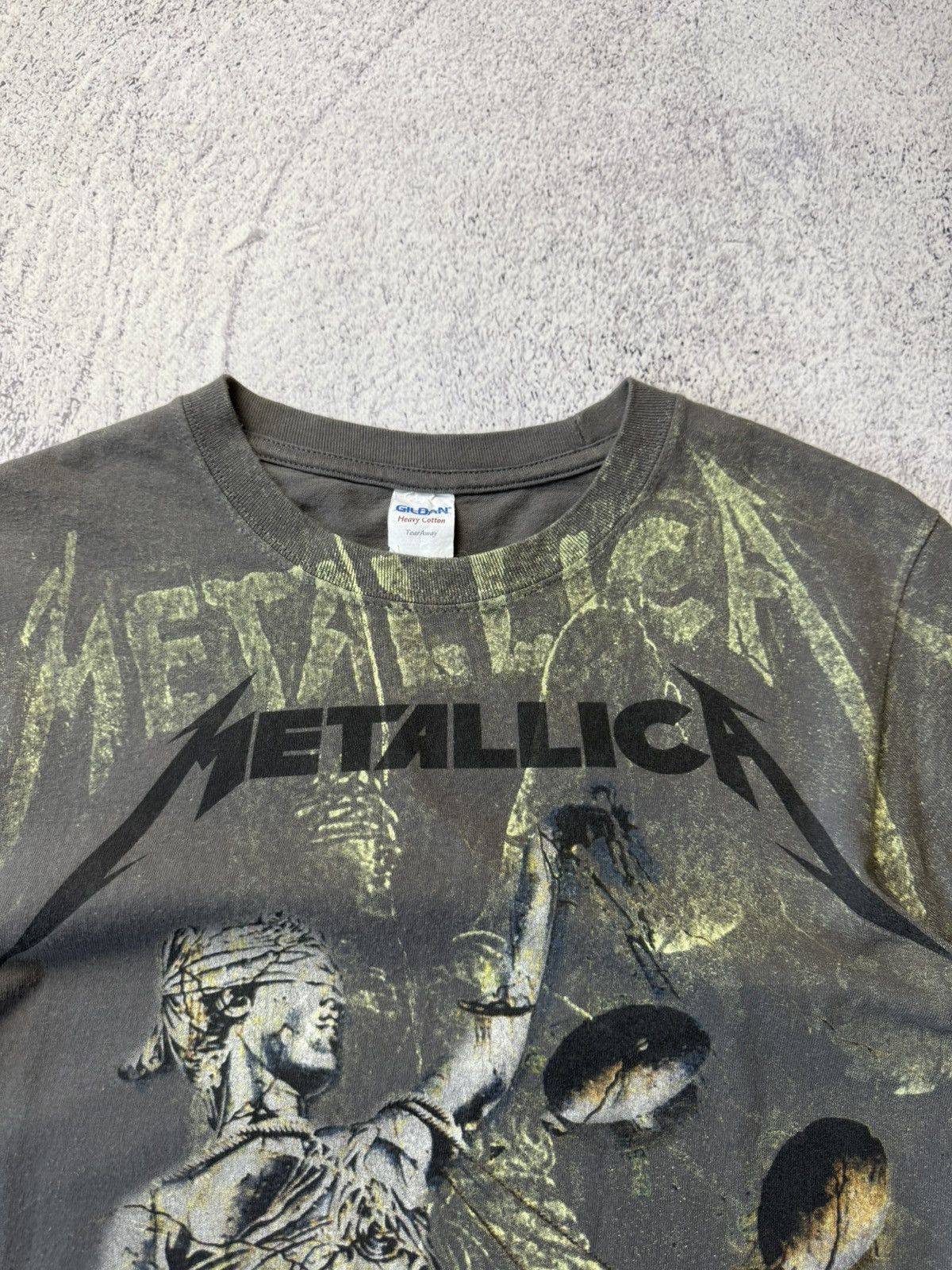 Metallica Metallica And Justice For All Vintage Rock Band Overprinted Size US S / EU 44-46 / 1 - 9 Thumbnail
