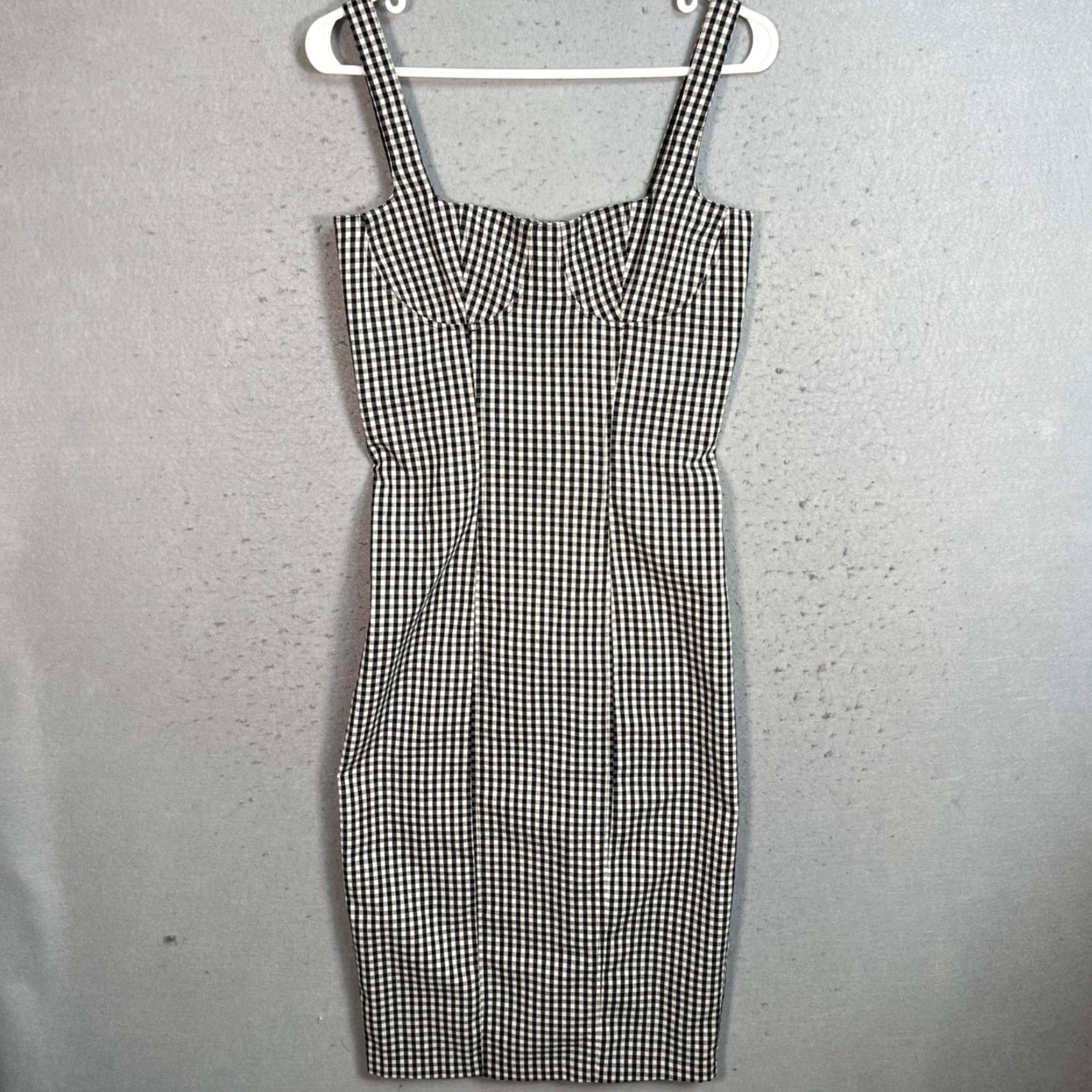 Vintage VINTAGE Capulet Dress Gingham Black & White XS Womens Size XS / US 0-2 / IT 36-38 - 2 Thumbnail