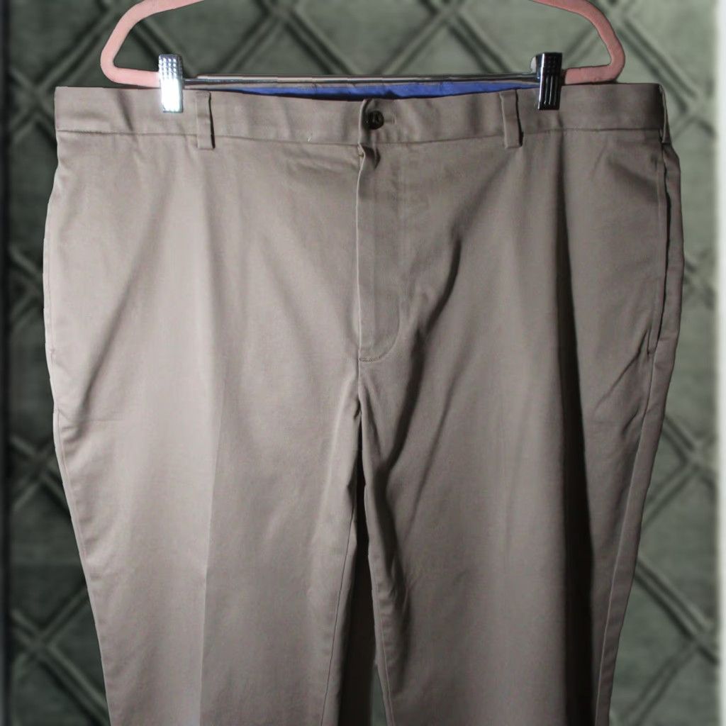 Brooks Brothers BROOKS BROTHERS Tan Advantage Clark Chino Pants Men 42W 30L Regular Straight Flat Front Belt Loops 5-Pocket Cotton Size US 42 / EU 58 - 1 Thumbnail