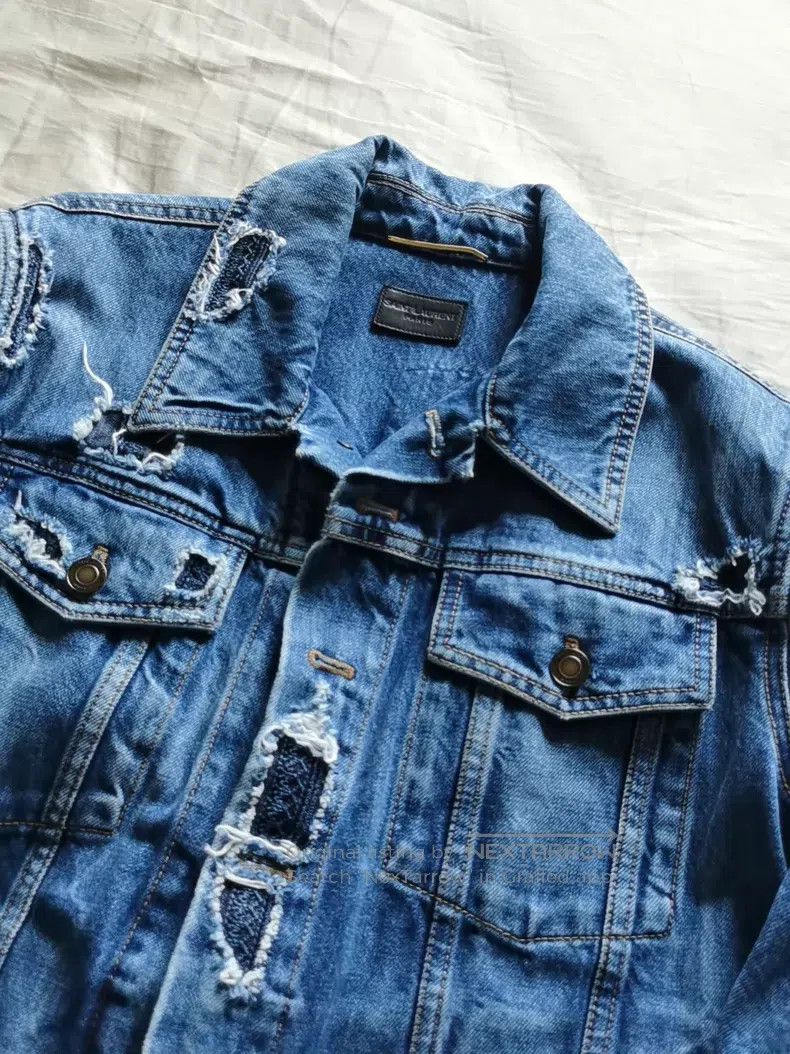 Saint Laurent Paris Saint Laurent Paris Denim Jacket i Size US XS / EU 42 / 0 - 2 Thumbnail