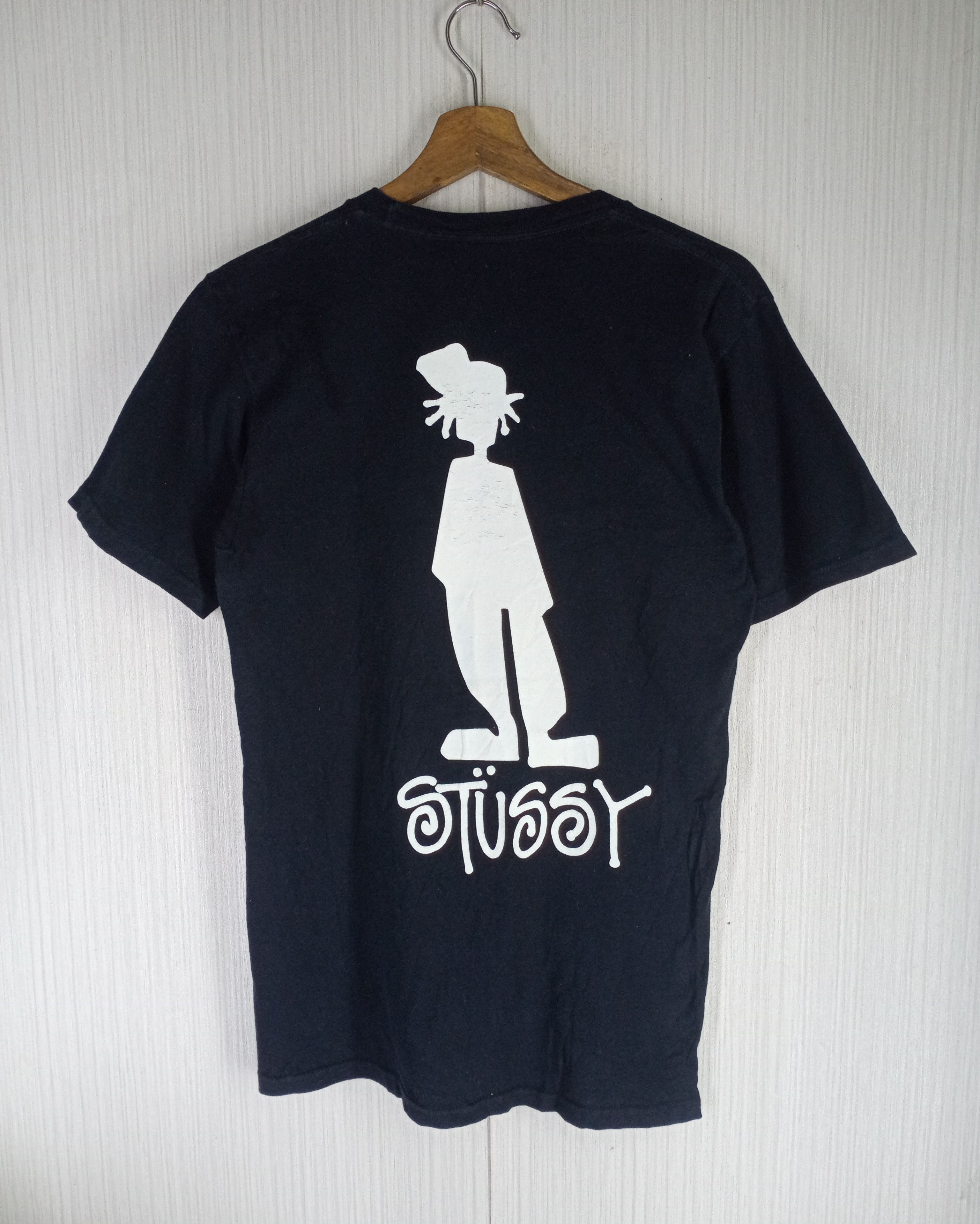 Stussy Rare Vintage Stussy Stickman Big Logo Tshirt Size US S / EU 44-46 / 1 - 1 Thumbnail