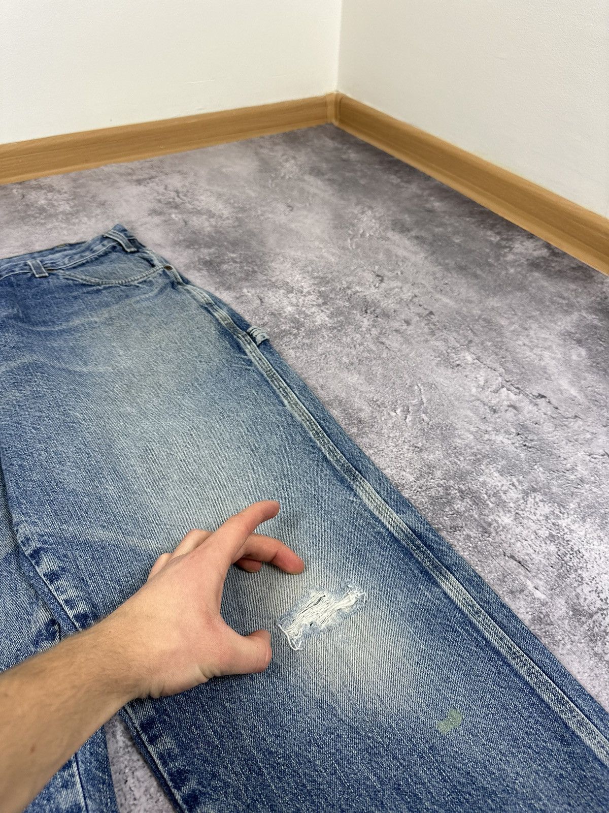 Dickies Vintage Dickies USA Baggy Light Blue Denim Carpenter Pants Size US 34 / EU 50 - 12 Thumbnail