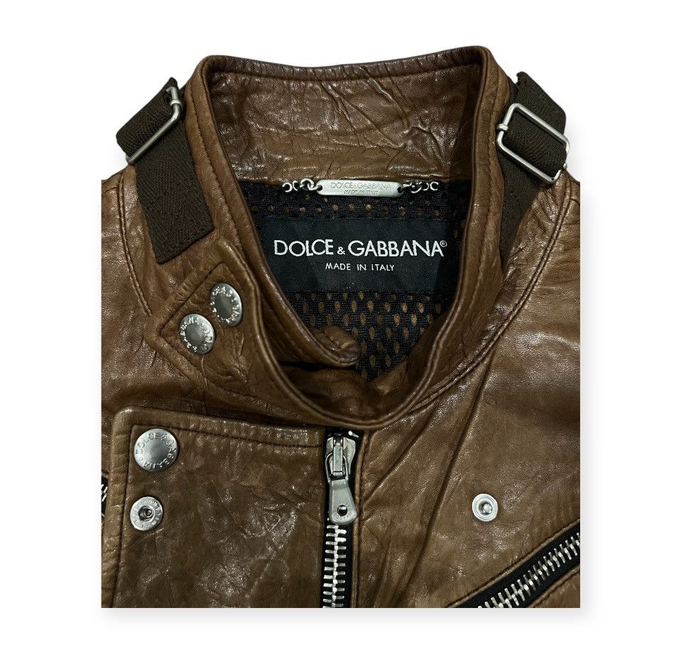 Dolce & Gabbana Dolce & Gabbana AW2003 Multi Zip Leather Jacket Size US M / EU 48-50 / 2 - 4 Thumbnail