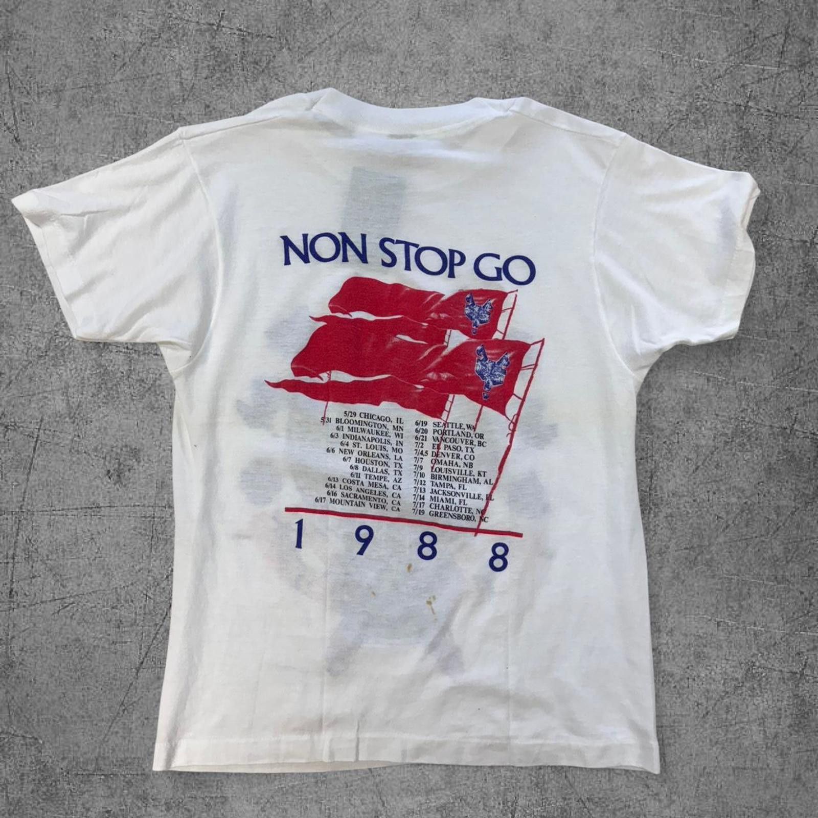 Vintage 1988 Robert Plant Non Stop Go Tour Tee Size US M / EU 48-50 / 2 - 6 Thumbnail