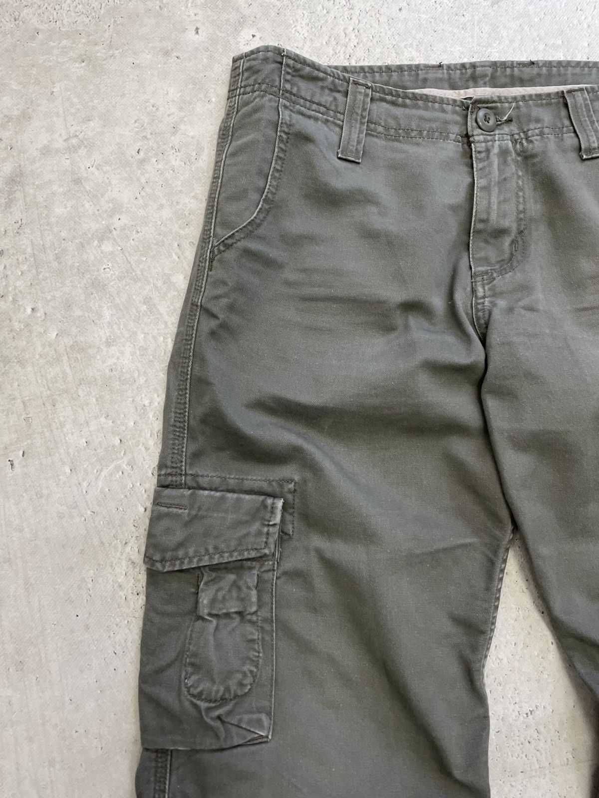 Carhartt Carhartt Workwear Dark Green Cargo Pants Utility Style Size US 31 - 3 Thumbnail