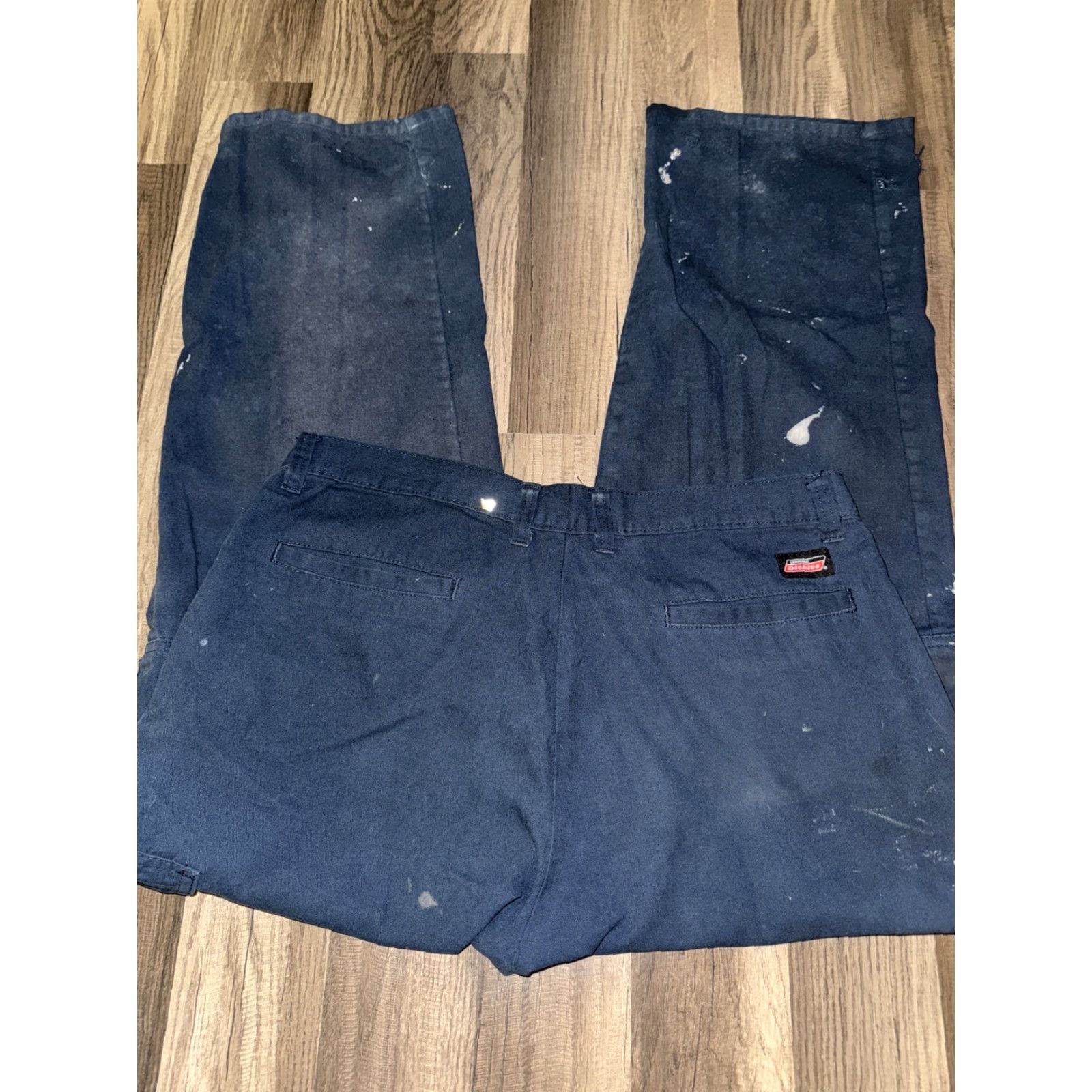 Dickies Dickies Genuine Cargo Chino Pants Navy Blue Distressed 34x30 Size US 34 / EU 50 - 6 Thumbnail