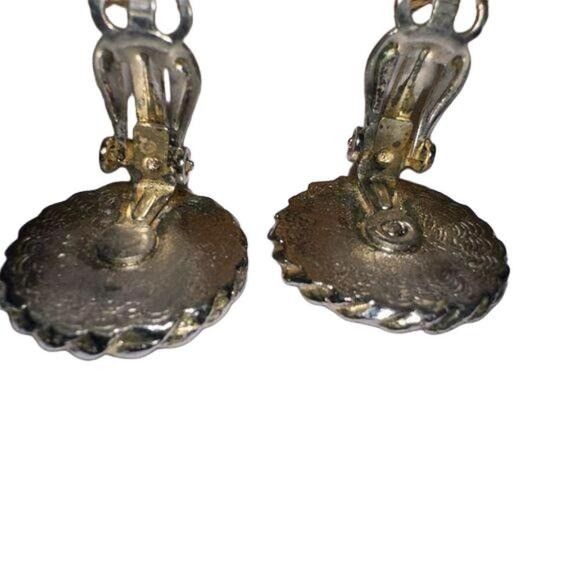 Vintage Vintage Faux Pearl Clip-On Earrings With Gold-Tone Setting f Size ONE SIZE - 4 Thumbnail