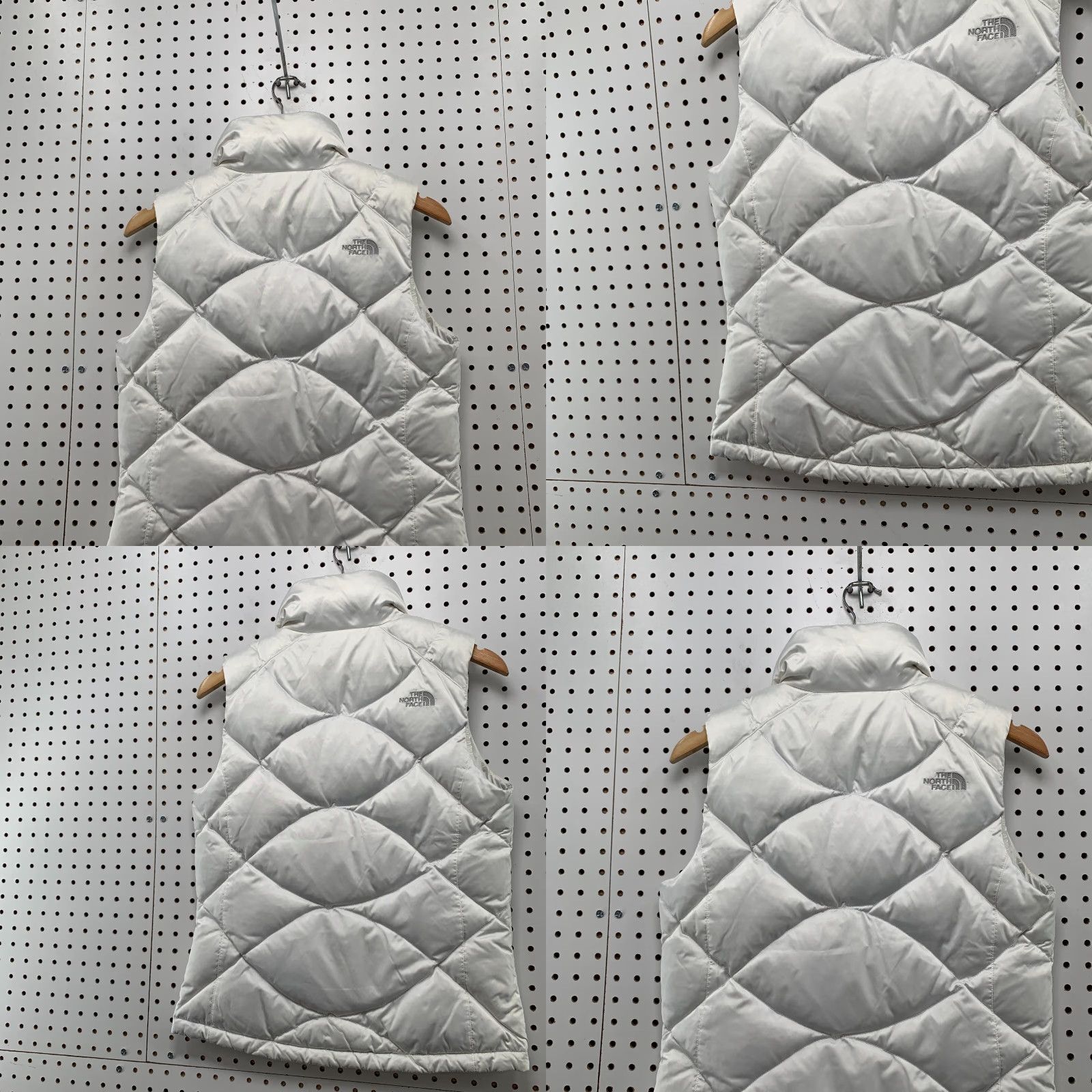 The North Face The North Face Puffer Vest Shirt Womens Small White Blue Quilted 550 Size S / US 4 / IT 40 - 8 Thumbnail