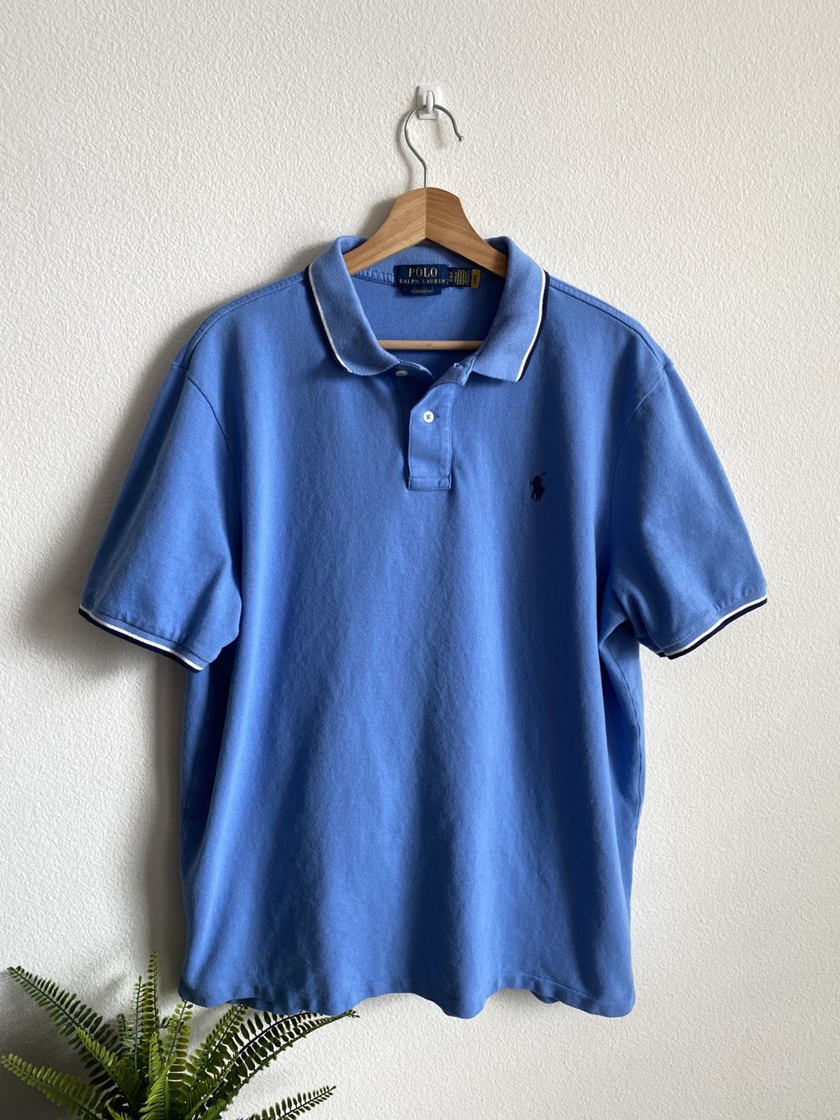Polo Ralph Lauren Polo Ralph Lauren Blue Polo Shirt Size US XL / EU 56 / 4 - 1 Thumbnail