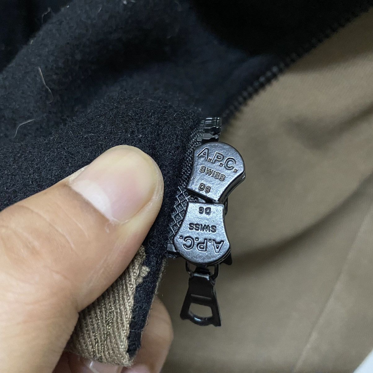 A.P.C. Vtg APC Chore Cotton x Wool Jacket Zipper Up France Size US M / EU 48-50 / 2 - 5 Thumbnail