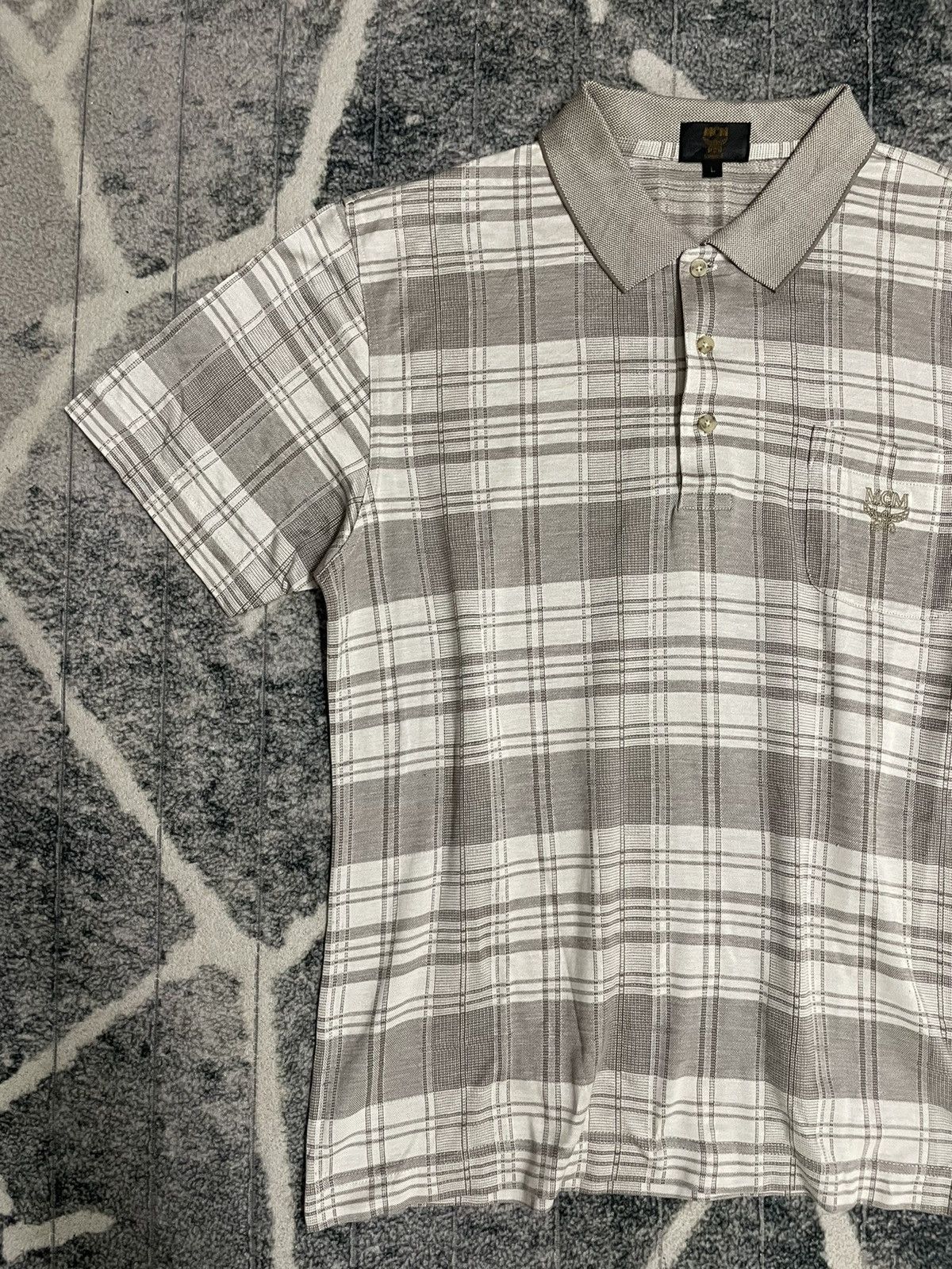 Designer VINTAGE MCM LEGERE STRIPE POLO TER Size US L / EU 52-54 / 3 - 2 Thumbnail