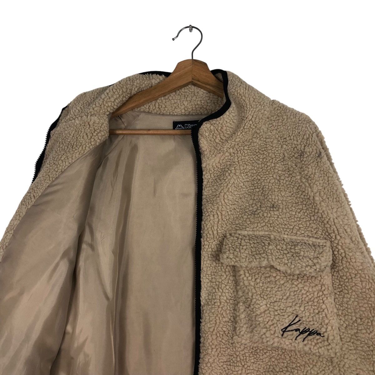 Japanese Brand 📌Vintage Bomber Jacket Fleece Sherpa Kappa Big Logo Anorak Size US M / EU 48-50 / 2 - 13 Thumbnail