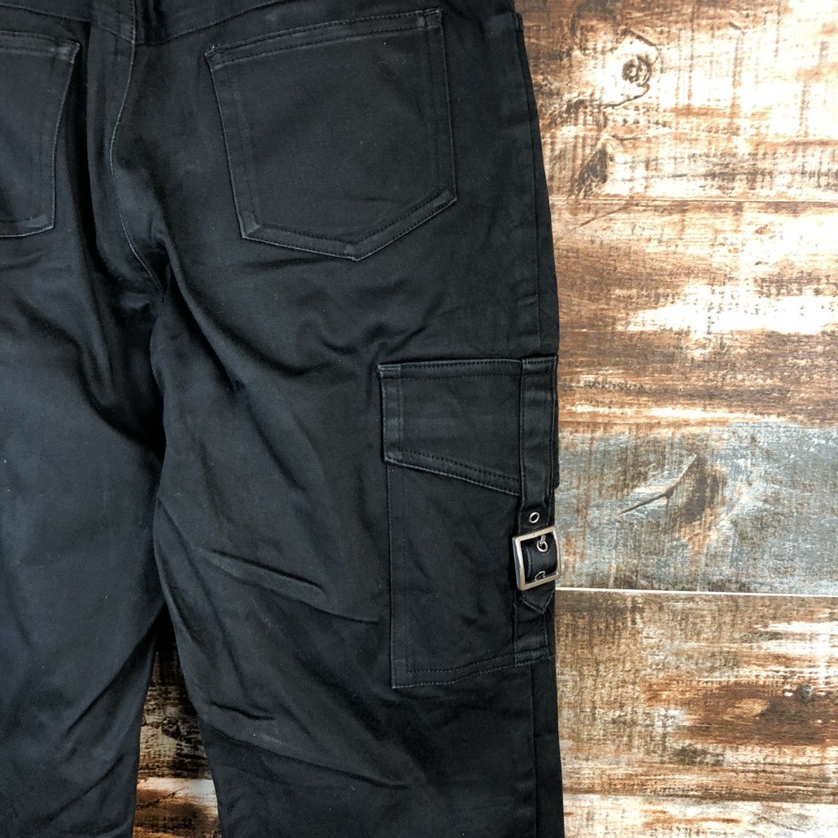Japanese Brand Jocky Gal Black bootcut Cargo Multipocket Pants #A2559 Size 26" / US 2 / IT 38 - 20 Thumbnail