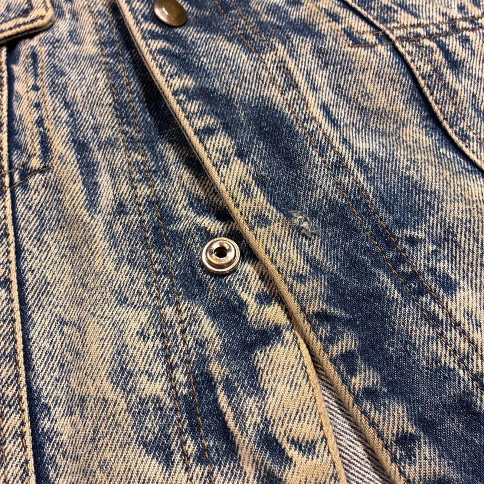 Other Vintage 80s Acid Wash Denim Trucker Jacket Made in Brazil Size US M / EU 48-50 / 2 - 6 Thumbnail