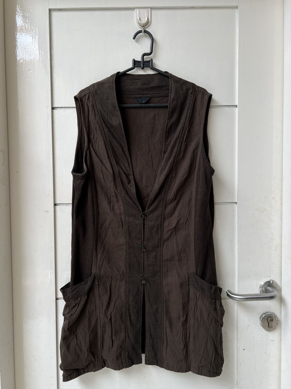 Yohji Yamamoto Yohji Yamamoto Pour Deux Brown Vest Size US M / EU 48-50 / 2 - 1 Thumbnail