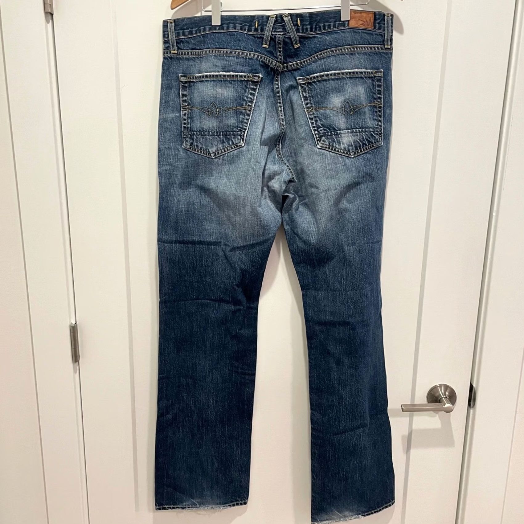 Denime Agave Denim Jeans Mens Blue 36 Straight Distressed 5-Pocket Cotton Denim USA Made N/A Size US 36 / EU 52 - 3 Thumbnail