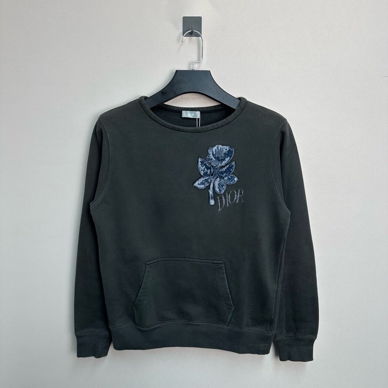 Dior dior embroidered floral sweatshirt in black Size XXS / US 00 / IT 34 - 1 Thumbnail