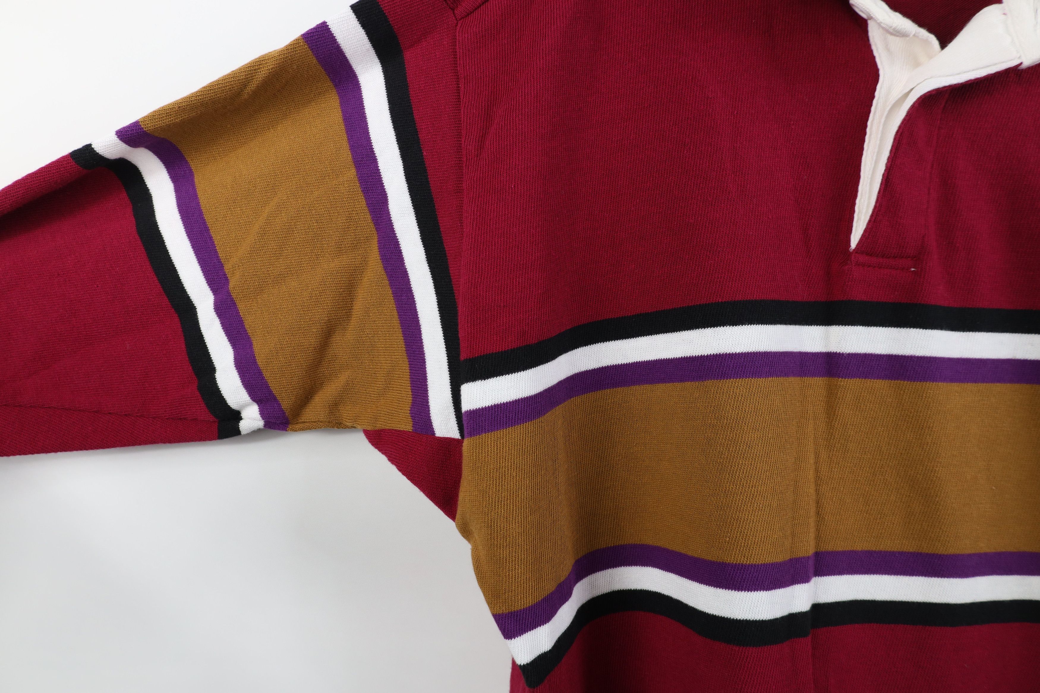 Vintage Vintage 90s Streetwear Block Knit Long Sleeve Rugby Polo Size US M / EU 48-50 / 2 - 4 Thumbnail