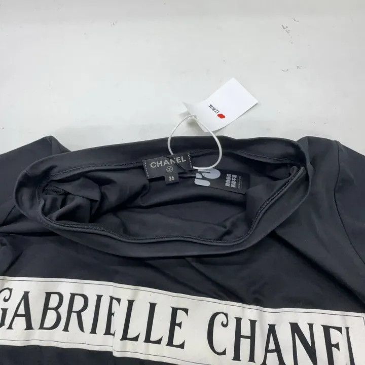 Chanel Chanel Gabrielle Black Short Sleeve T-Shirt Size S / US 4 / IT 40 - 5 Thumbnail