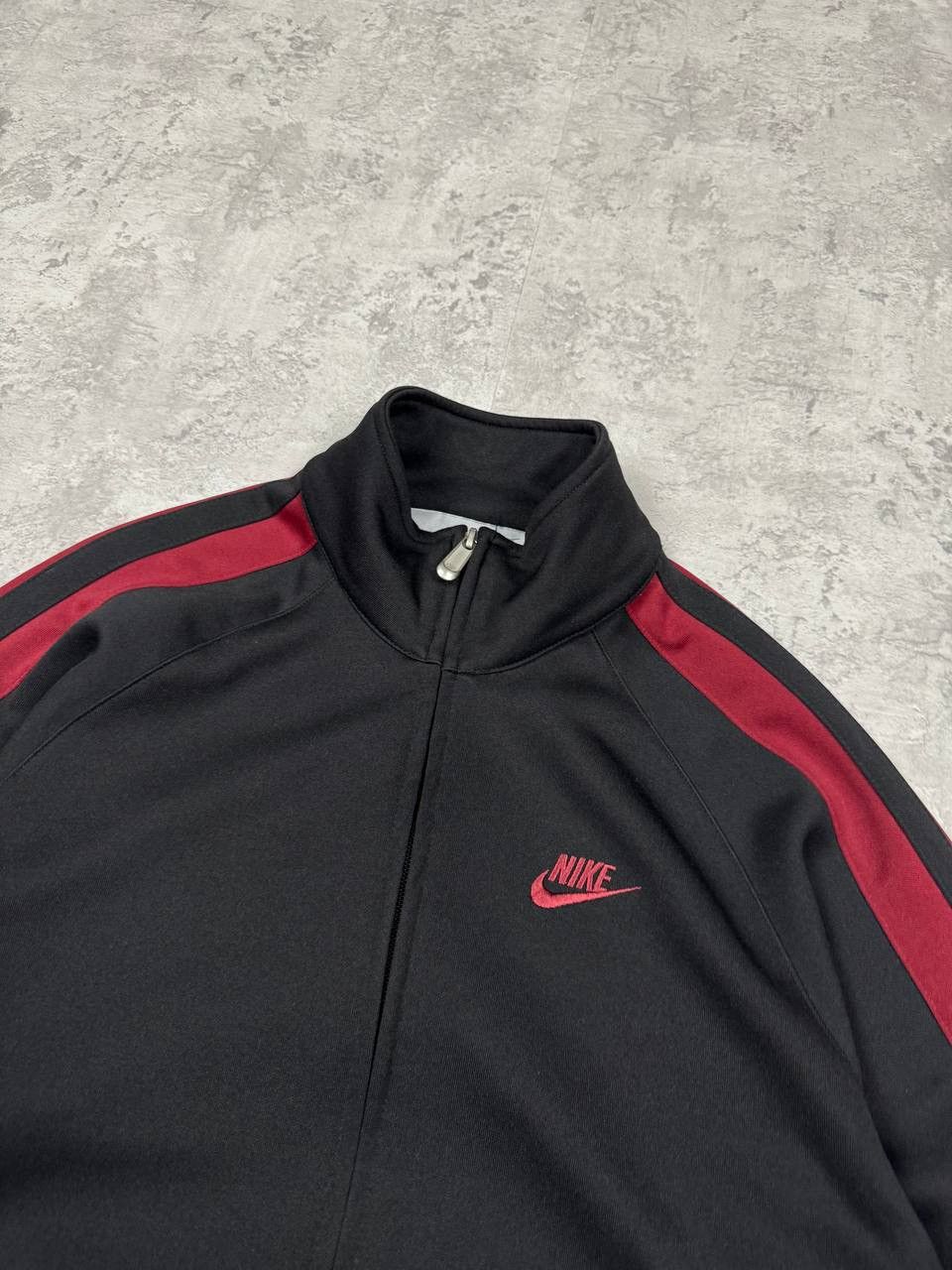 Nike Vintage Nike Y2k Black/Red Track Zip Sweatshirt Size US M / EU 48-50 / 2 - 6 Thumbnail