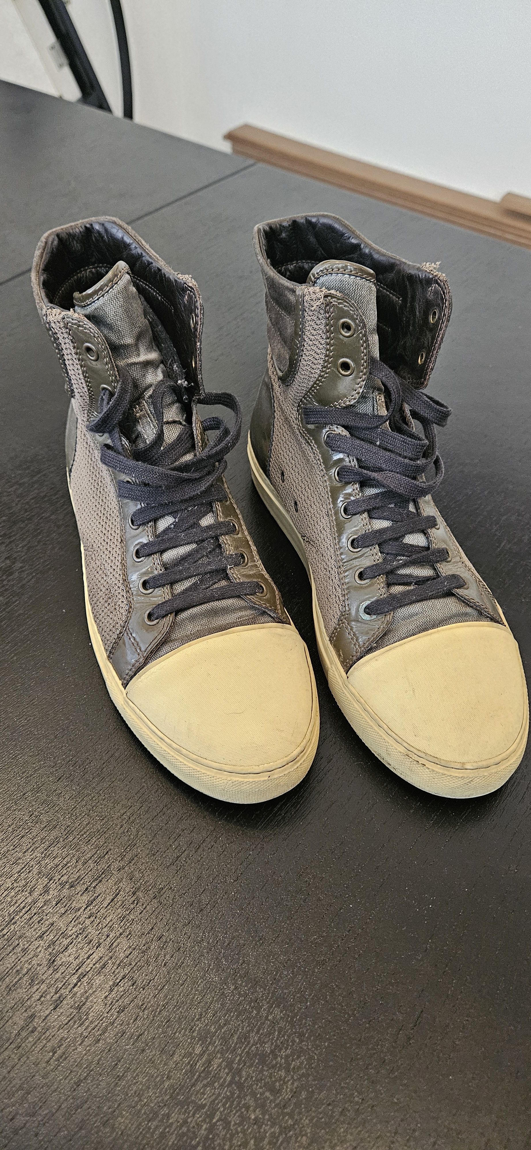 Lanvin Lanvin High-Top Sneakers with Laces - Size UK 8 Size US 9 / EU 42 - 1 Thumbnail